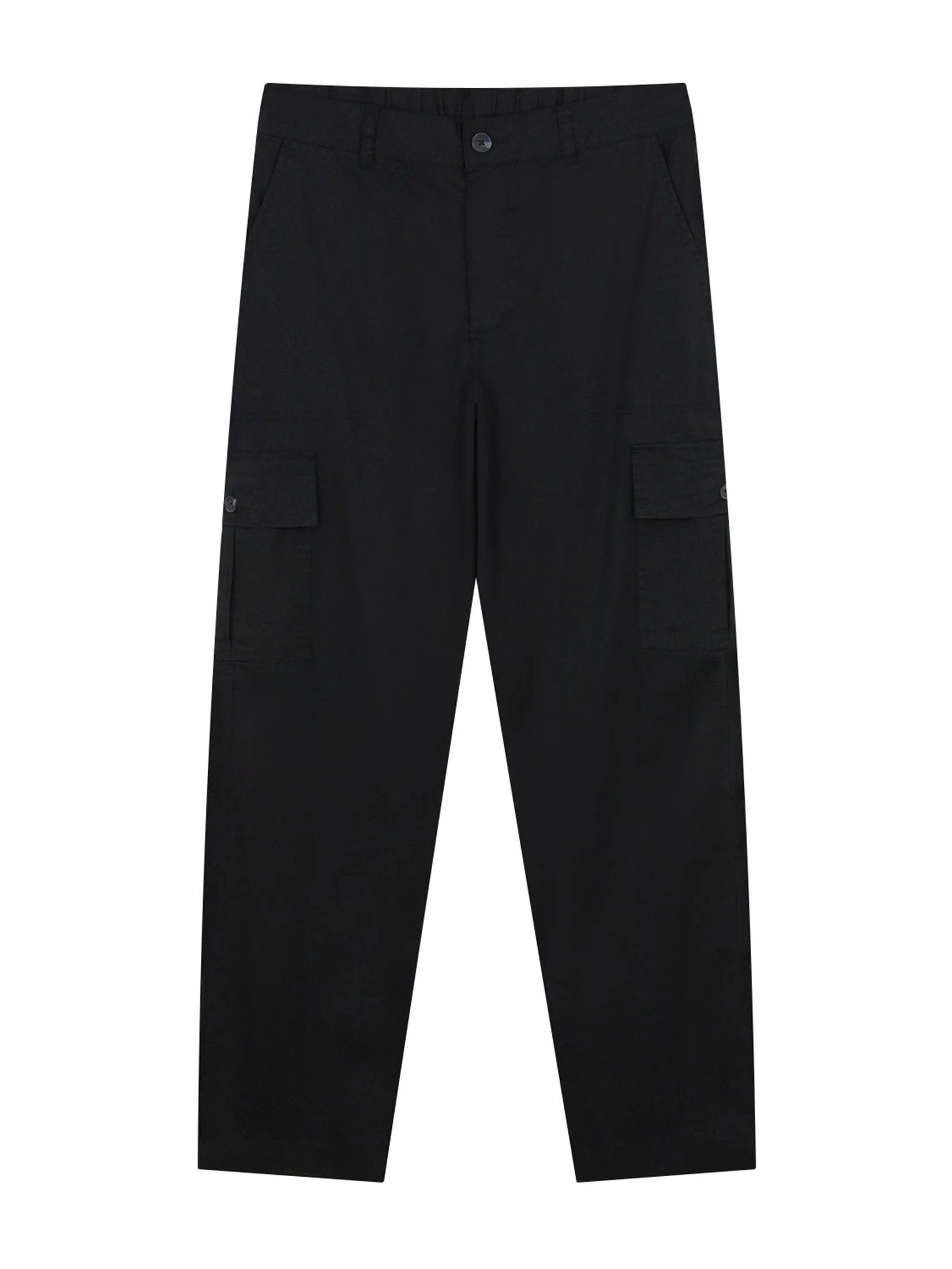 GIORDANO Men's Relaxed Stretch Cargo Pants Black