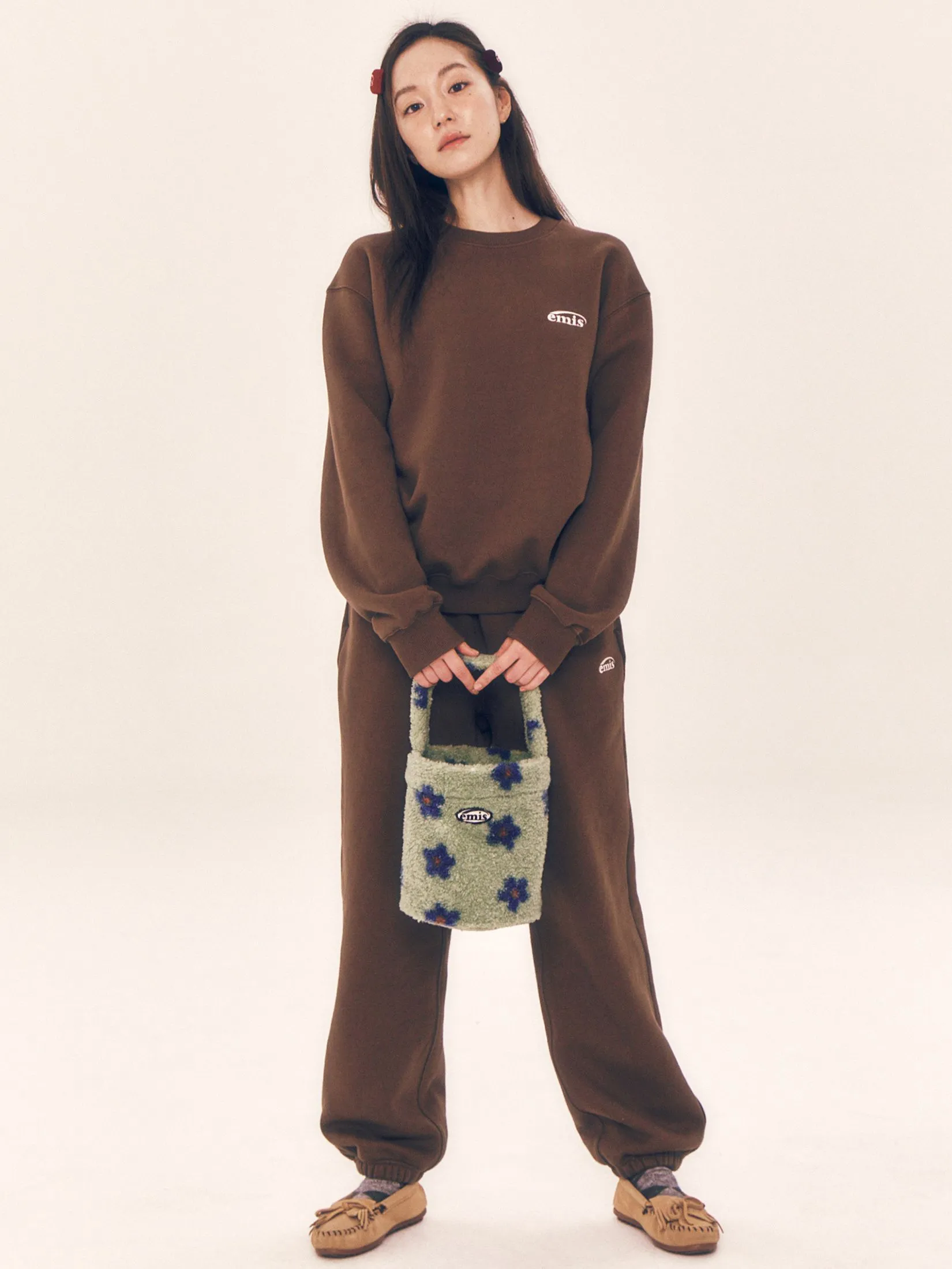 EMIS Unisex Sweat Shirt Ess Heavy Brown