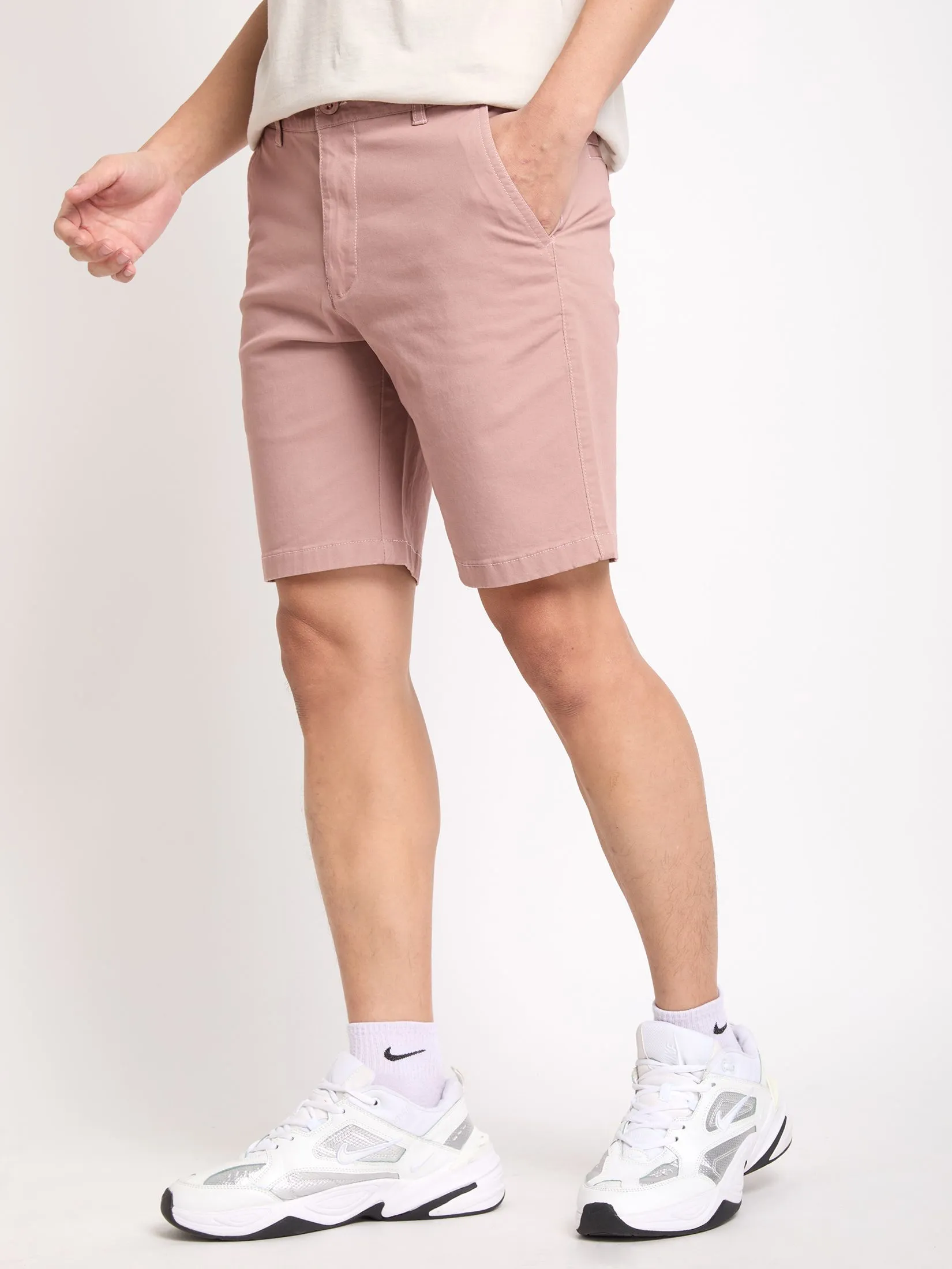 PACIFIC UNION Men Chino Shorts Basic Regular Fit