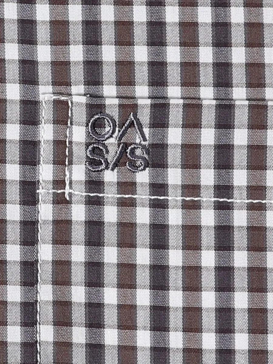 OASIS Men's Short sleeve polo shirt Brown