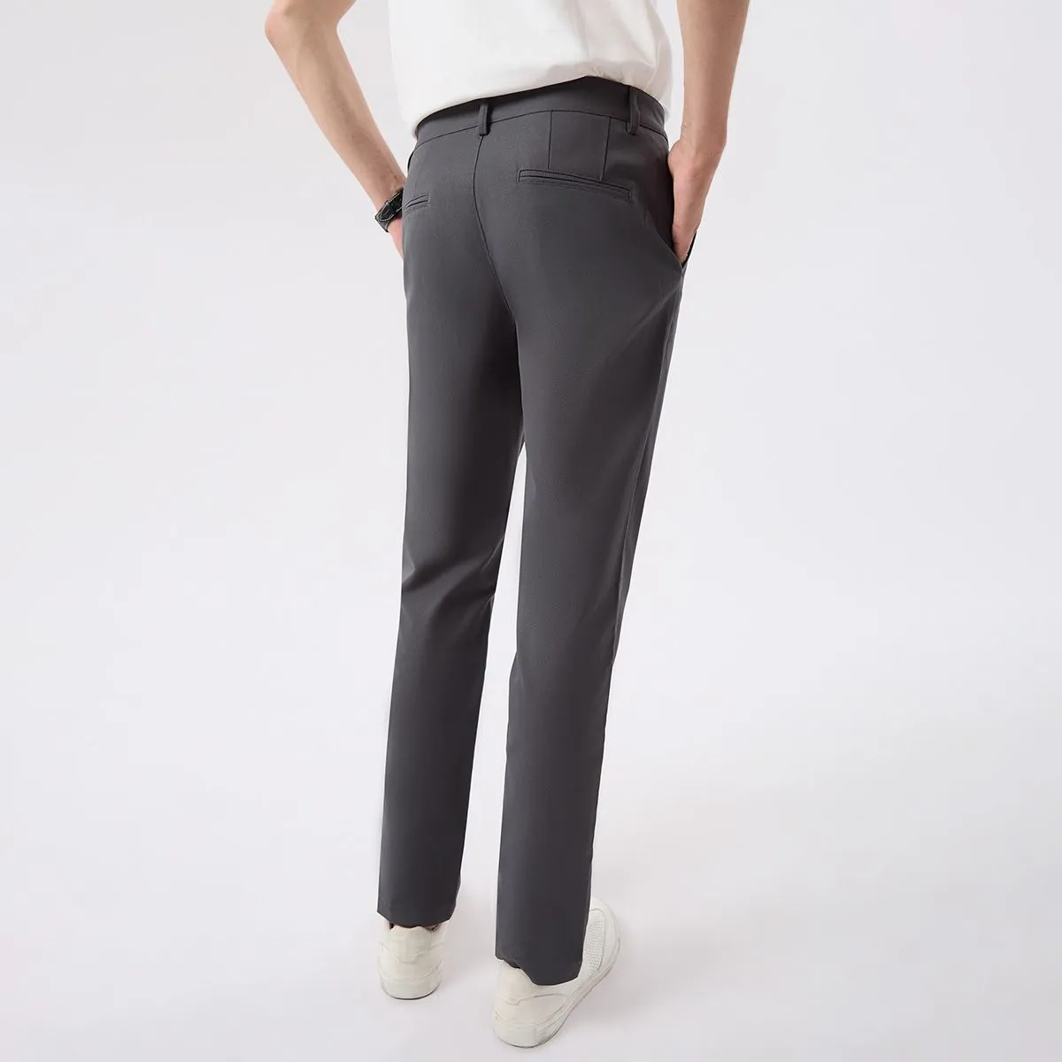 LTD Slim Fit Chino Pants Men Dark Grey