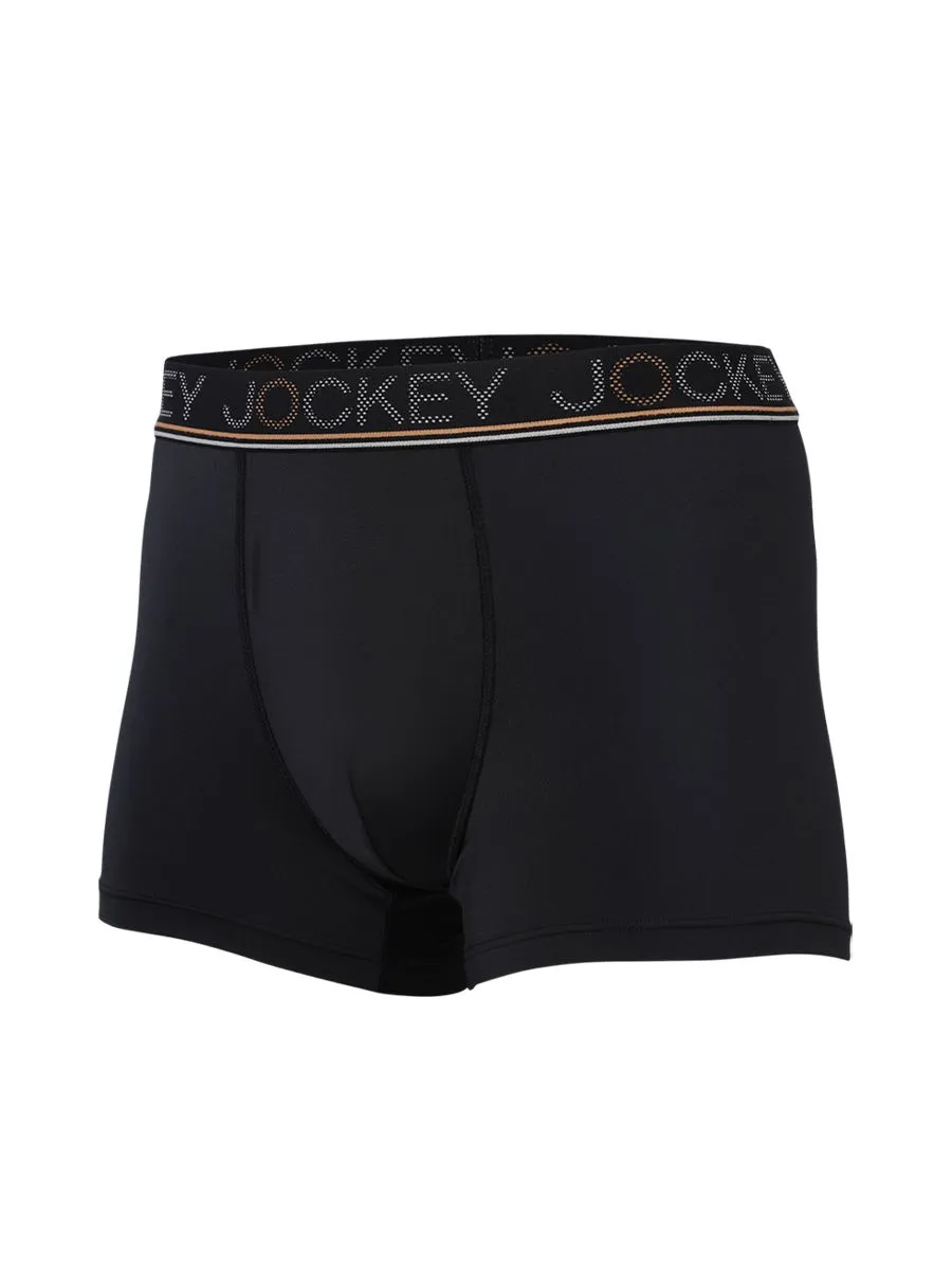 JOCKEY UNDERWEAR Men's COOLING JADE TRUNKS BLACK