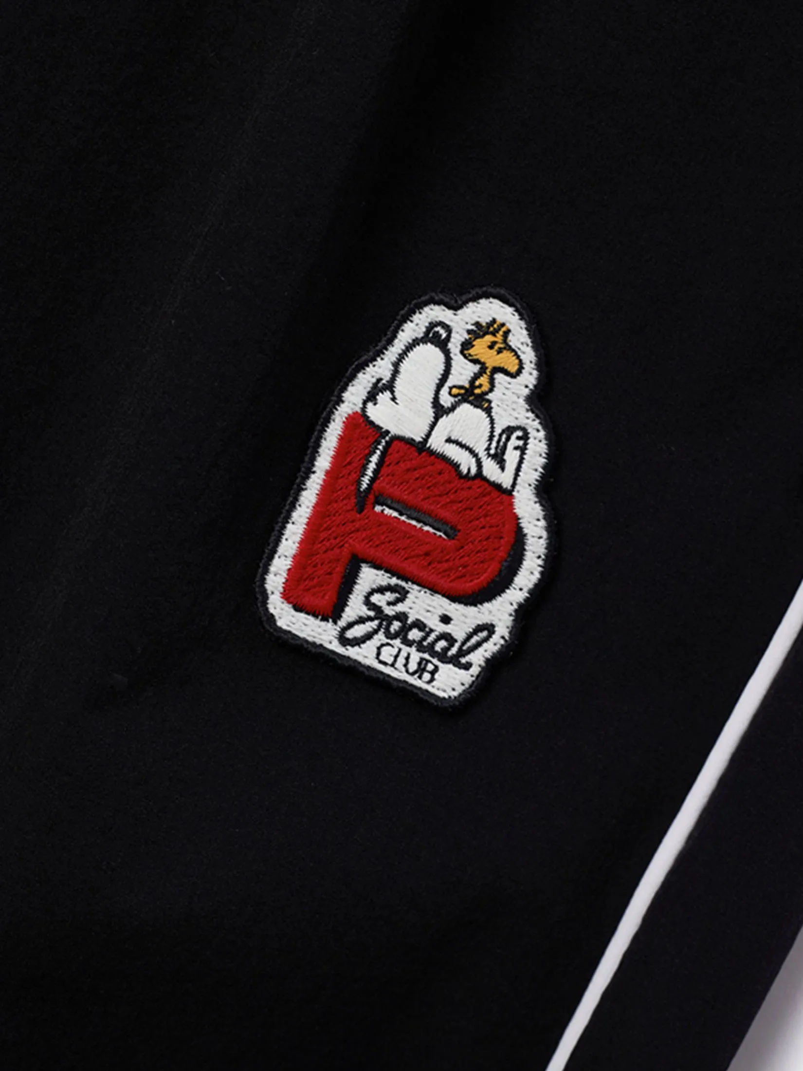 GIORDANO Women's Wide Leg Woven Pants (Snoopy) Black