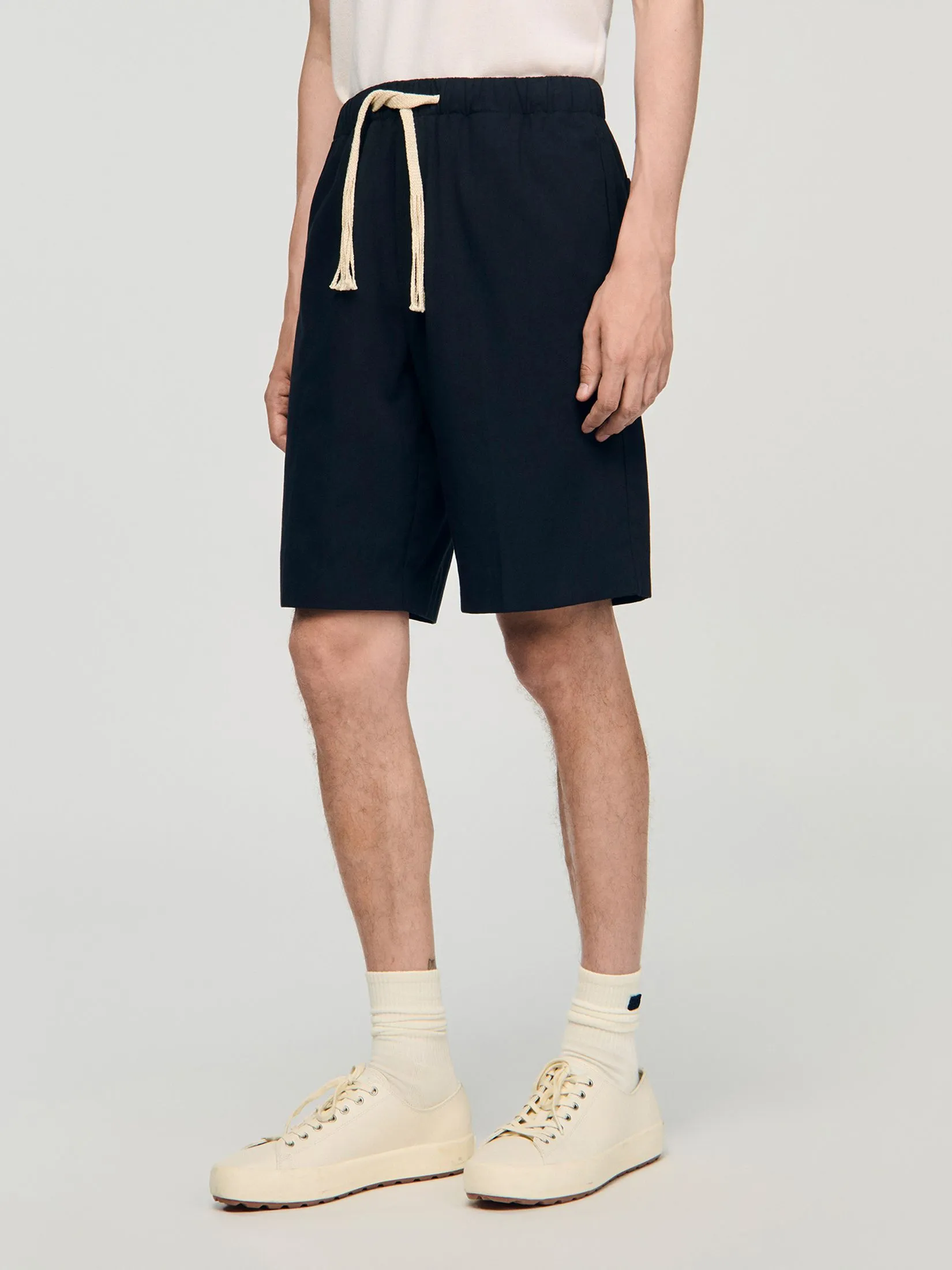 SANDRO Elasticated Waist Cotton Shorts