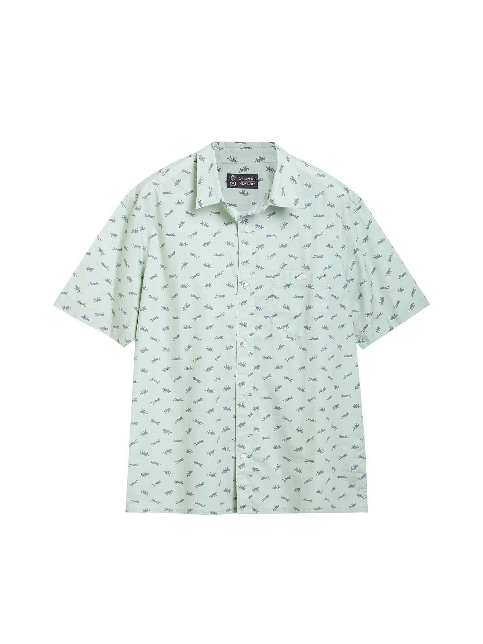 ALUMNUS Men Shirt Short Sleeves 2510SSRL32 Green