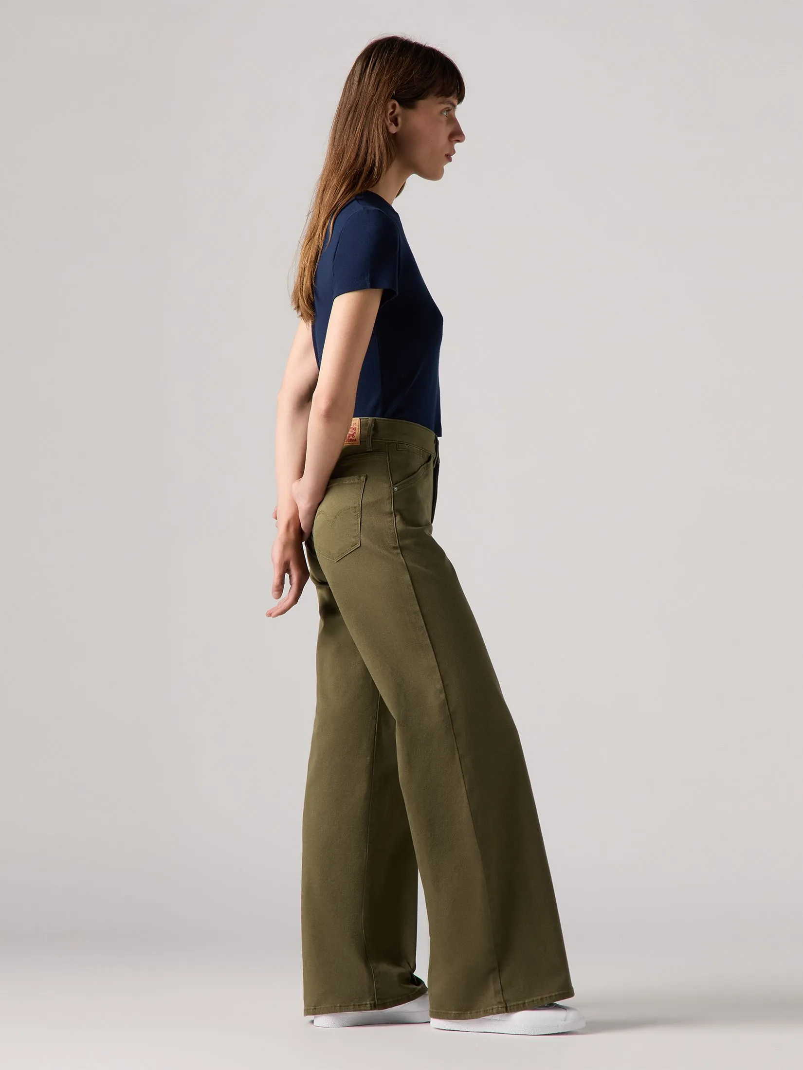 LEVI'S Women's 318 Shaping Wide-Leg Jeans Green