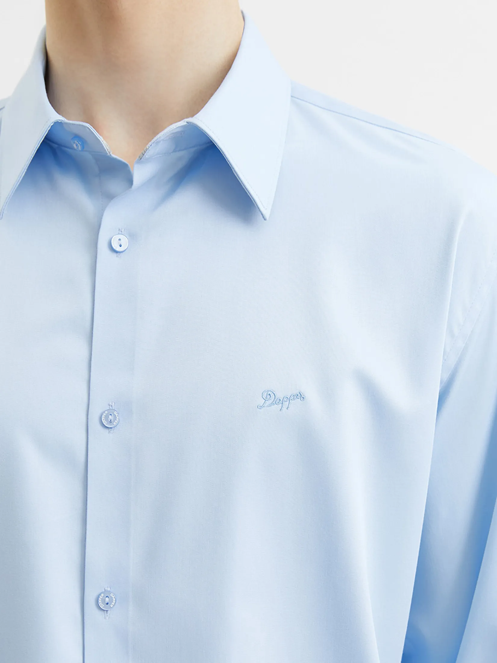 DAPPER Men SMOOTH & STRETCH Regular Fit Shirt Blue