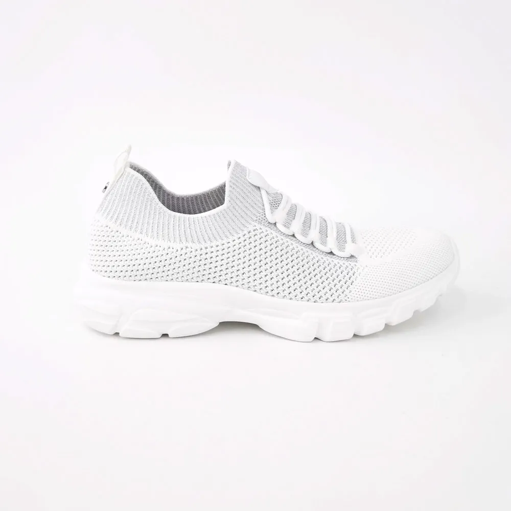 ST.JAMES SNEAKERS BRISTOL WHITE/SILVER Size - 36 EU
