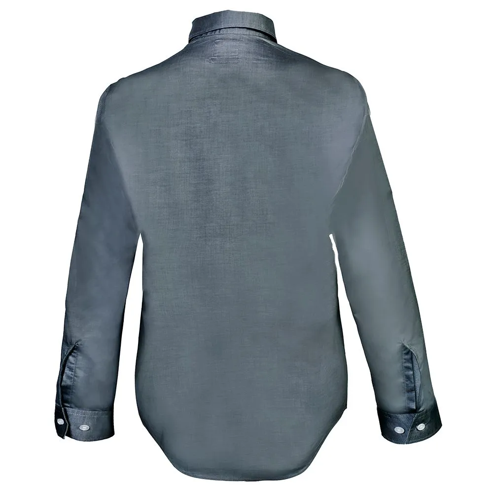 BROWNE & CO. Charcoal Classic Collar Long Sleeves Shirt