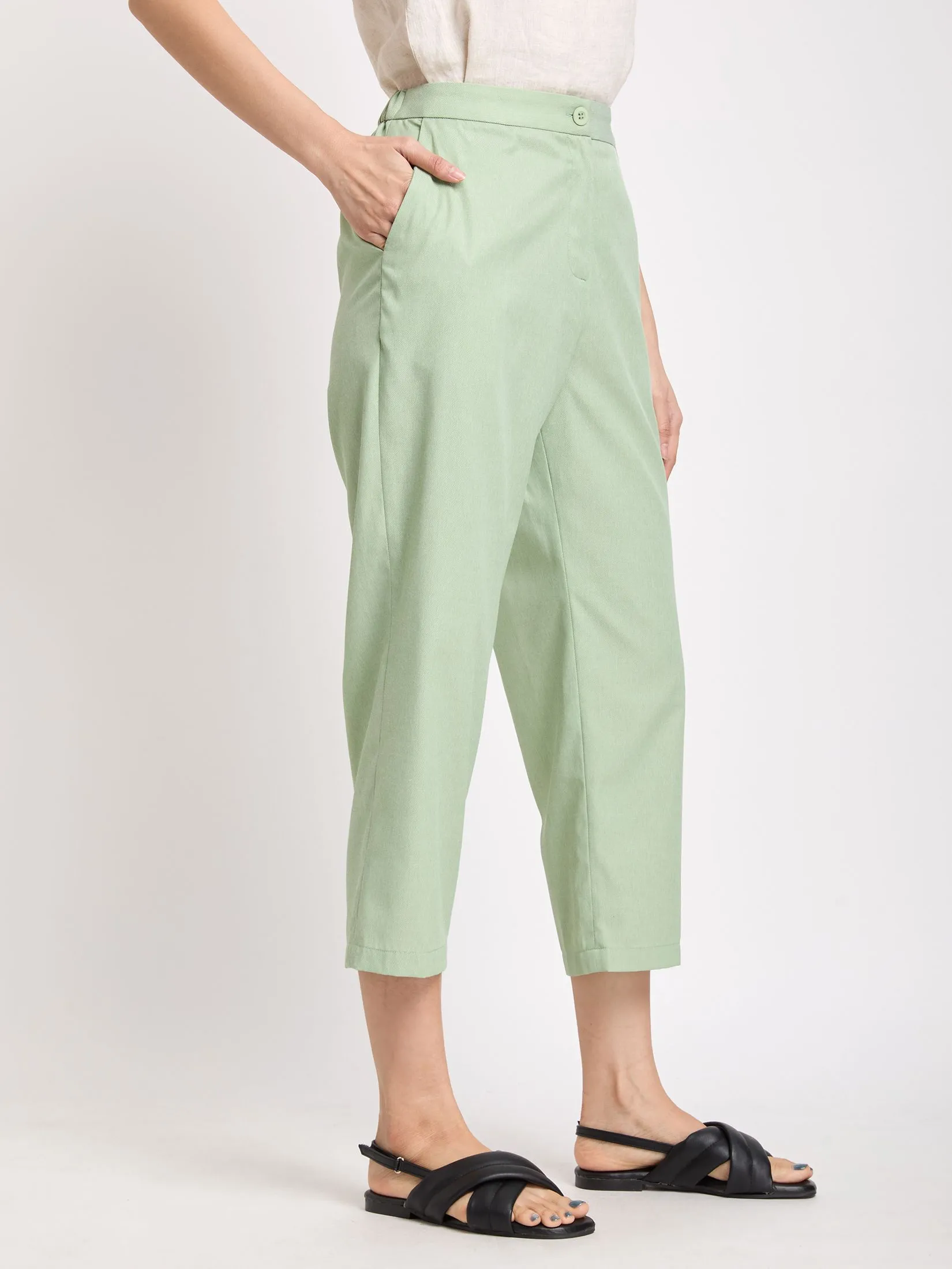 SIMPLICITY Women Straight Pants Front Pockets