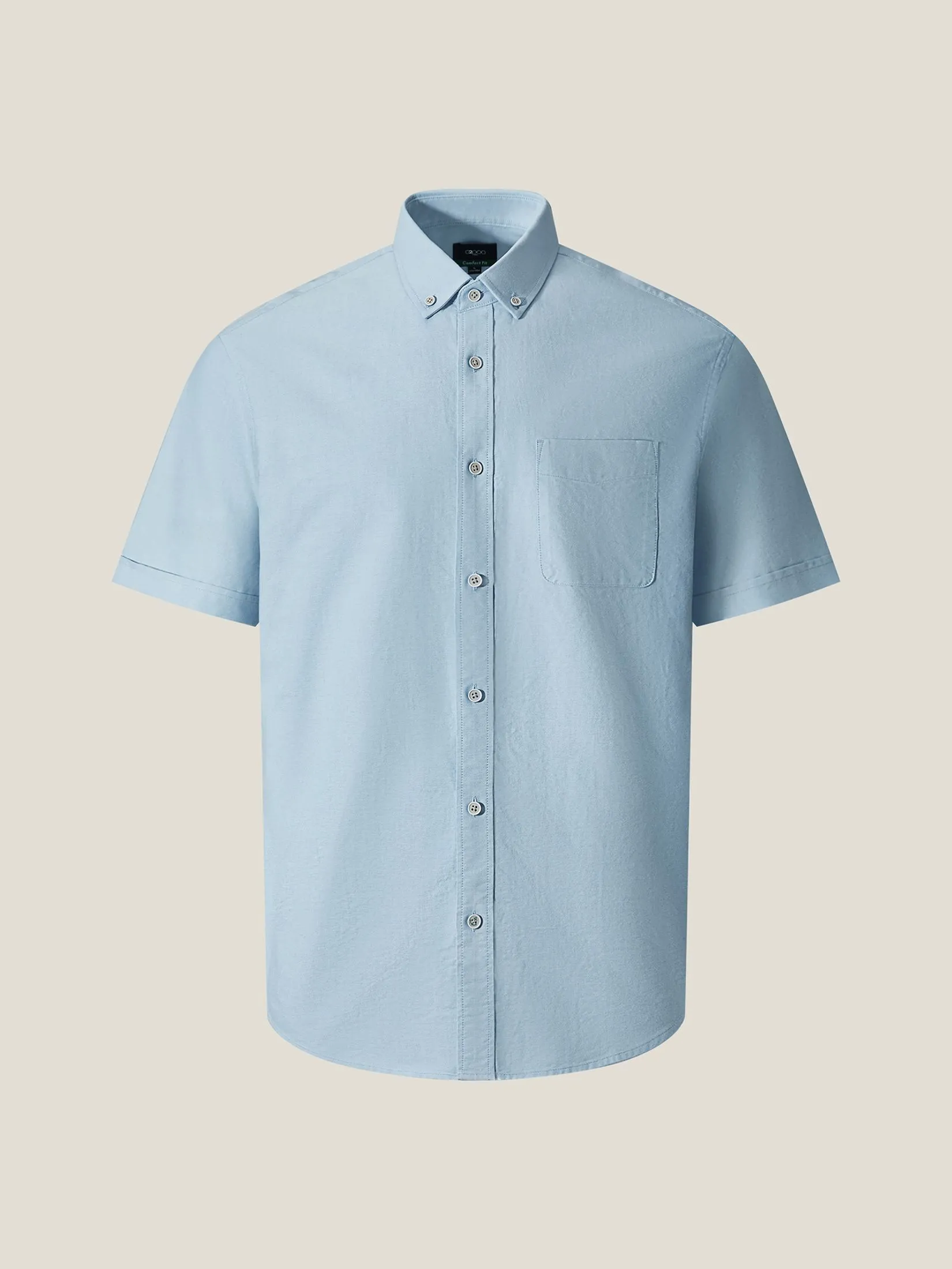 G2000 Men Clothing Cotton Oxford Short Sleeve Casual Shirt  Comfort Fit - 5113001872 - Blue