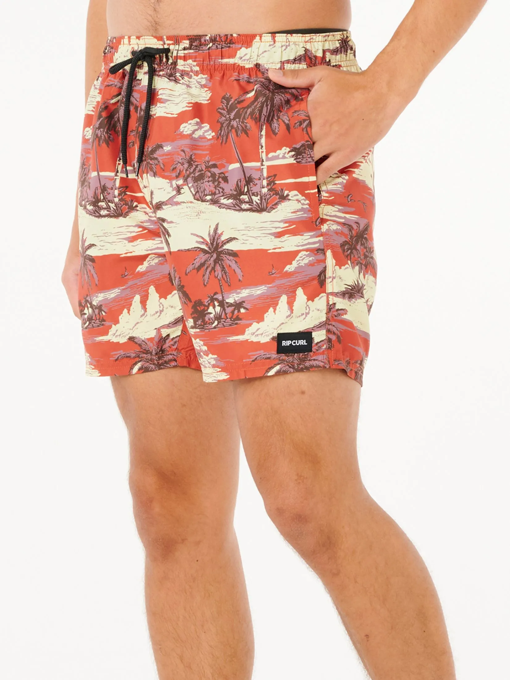 RIP CURL Men Swim Shorts Dreamers Volley Red