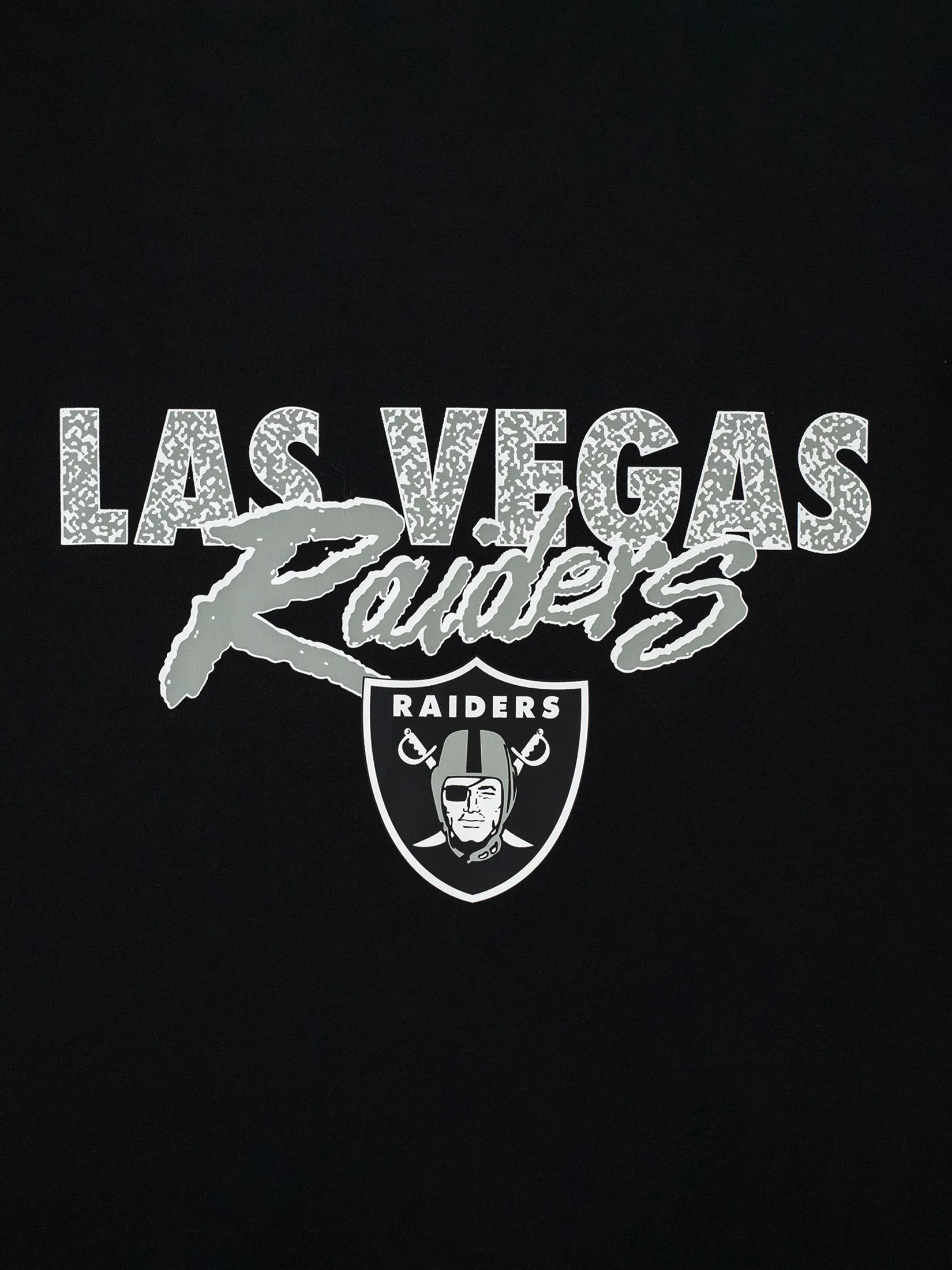 NEW ERA UNISEX SHORT SLEEVE TEE COOL ERA LAS VEGAS RAIDERS BLACK