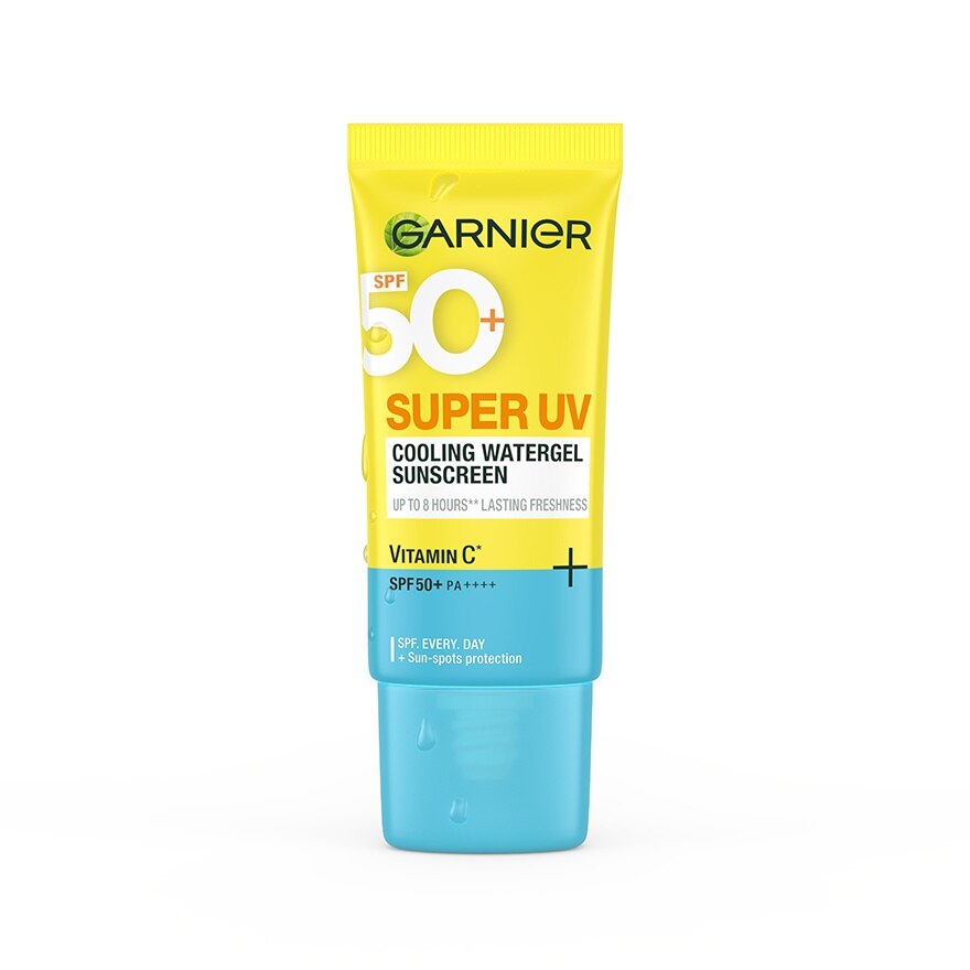 Garnier Super UV Cooling Watergel Sunscreen Vitamin C+ SPF50+PA++++ 30 Ml.