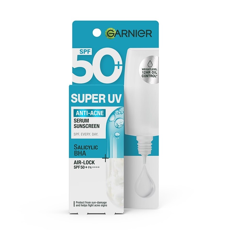 Ganier Super UV Anti-Acne Serum Sunscreen SPF50+ PA++++ 30 Ml.