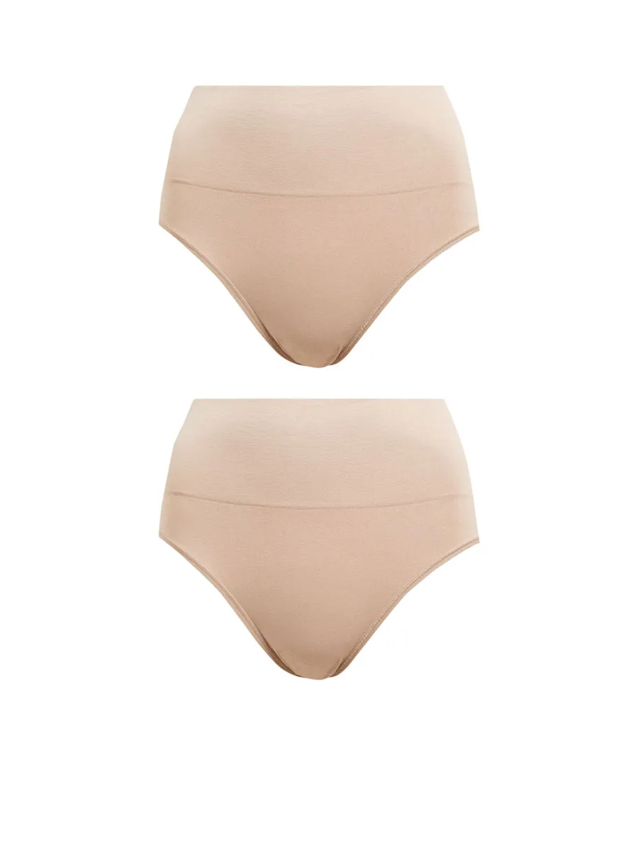 MARKS & SPENCER 2Pk Light Control Seamless High Leg Knickers T326762AC