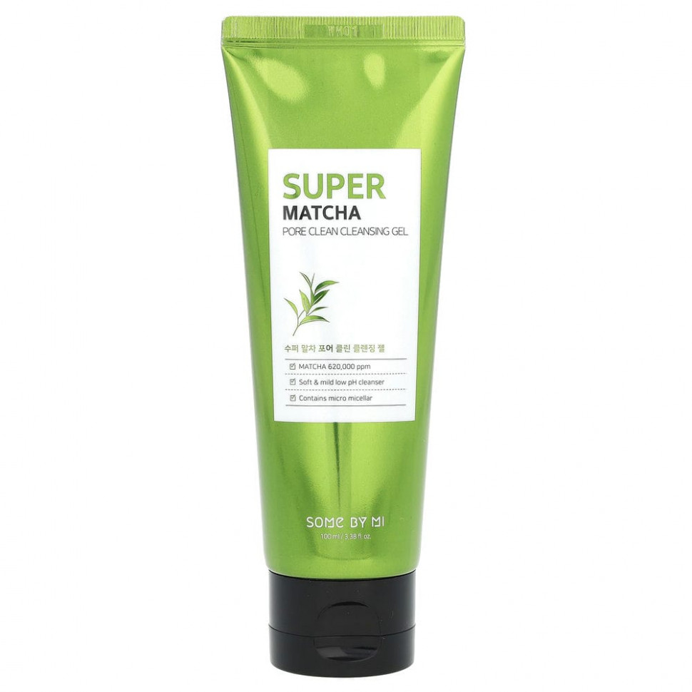 Some By Mi, Очищающий гель для пор Super Matcha, 100 мл (3,38 жидк. Унции)