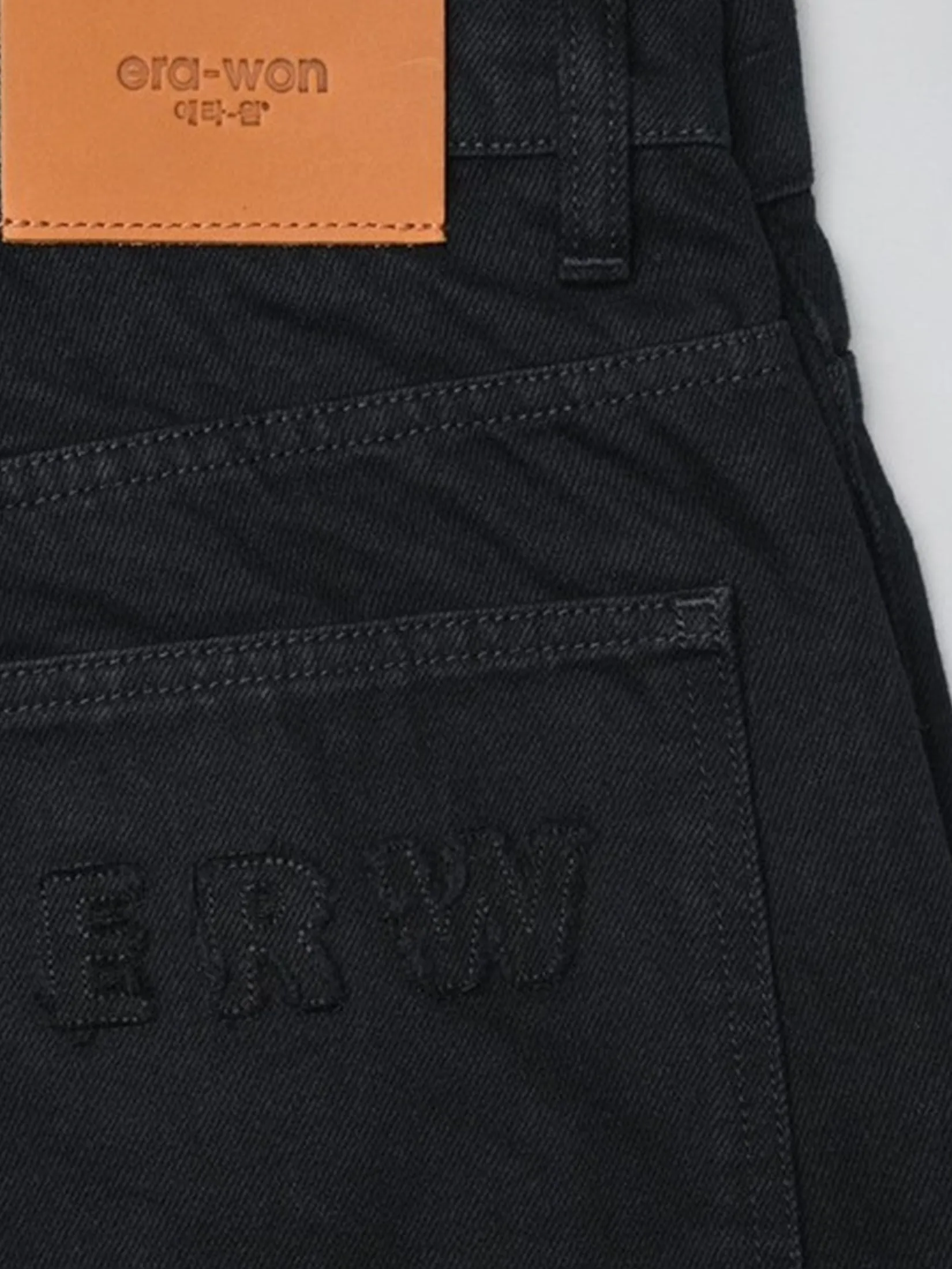 ERA-WON Men's Denim Jeans Baggy denim ERW collection Black