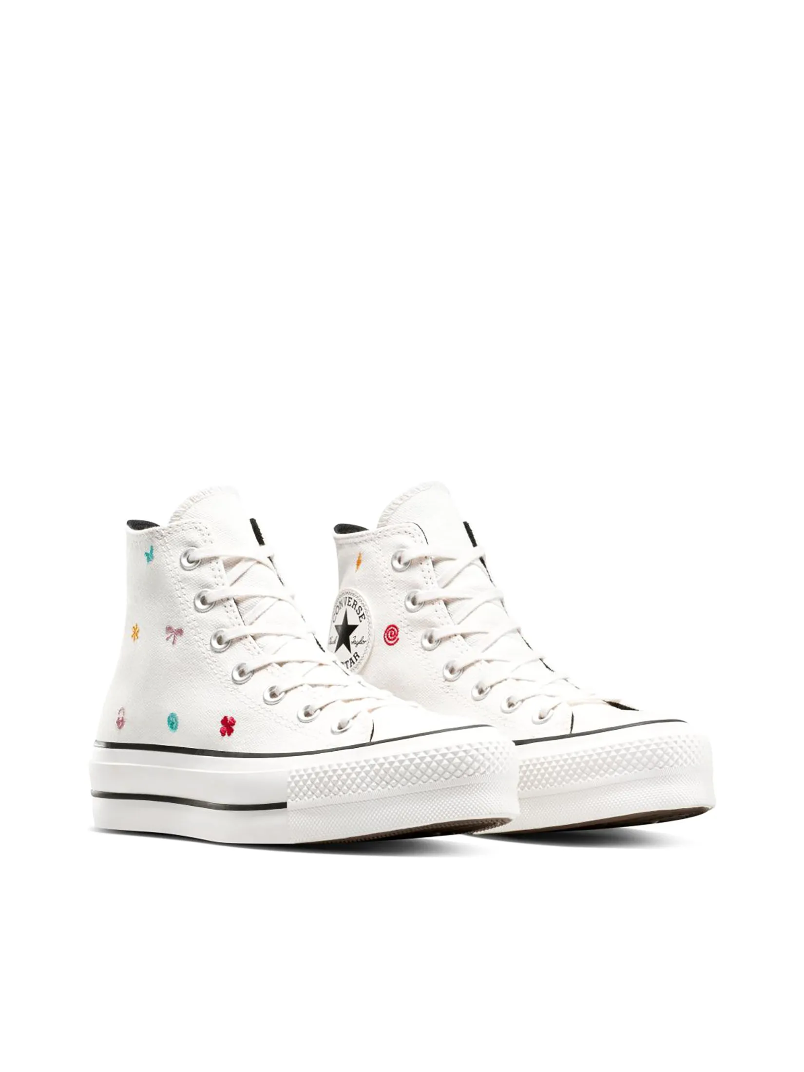 CONVERSE Men Sneakers CTAS Lift School Daze Doodle Hi White