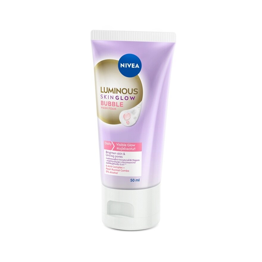 Nivea Luminous 630 Wash Foam Skin Glow Bubble 50 Ml.