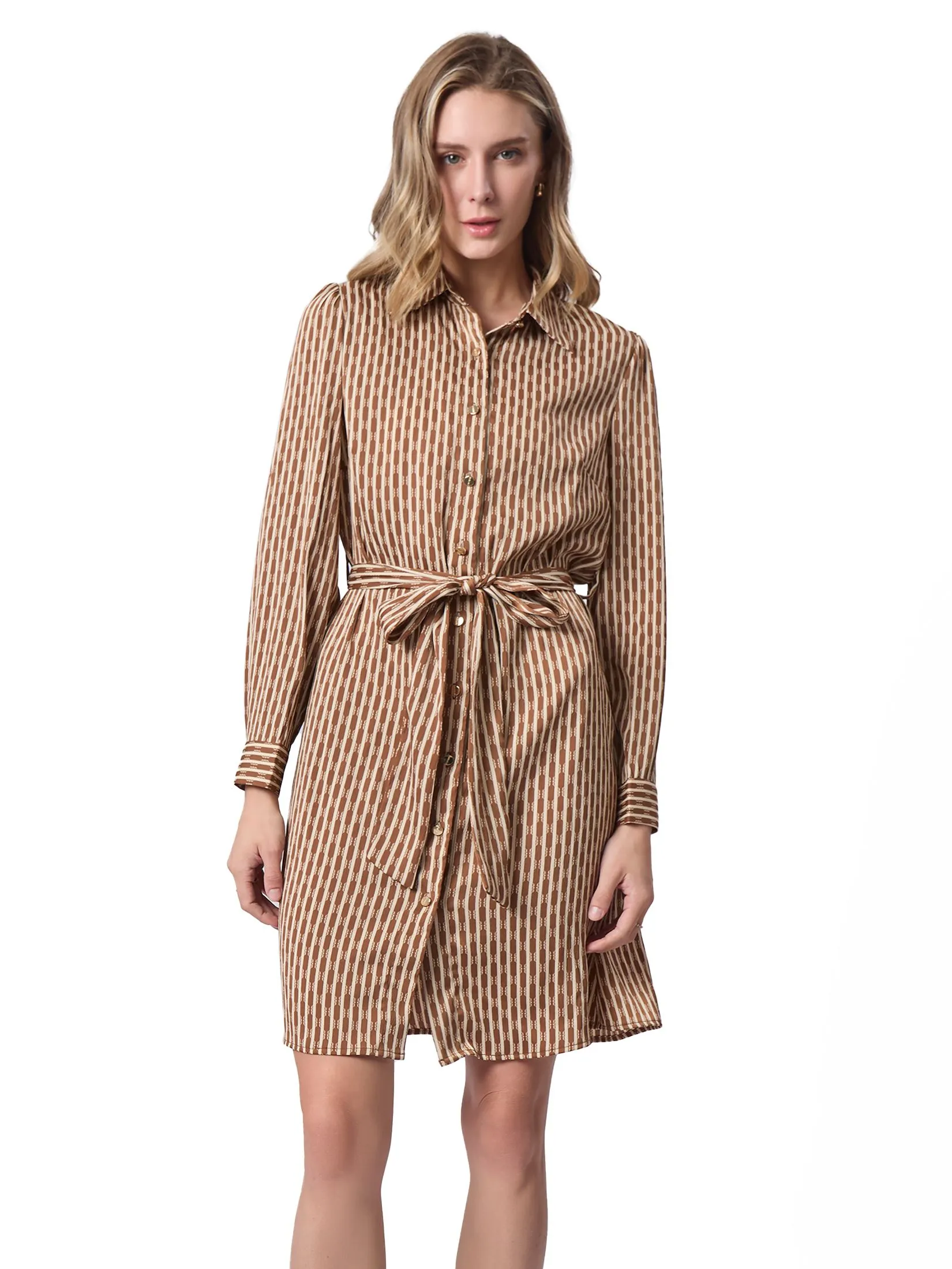ESPADA Shirt Dress Women Brown