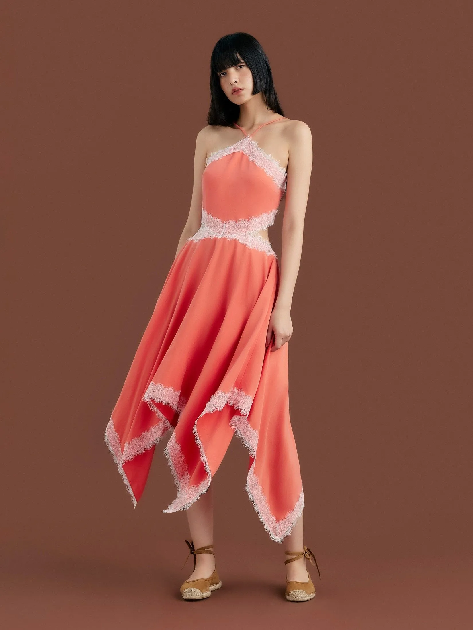 ASV (AW24)Lola Women Handkerchief Dress Orange