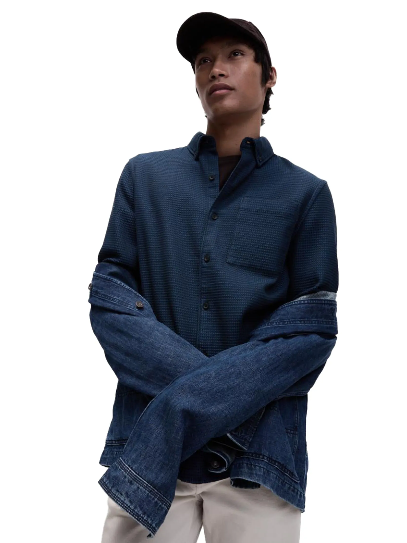 MARKS & SPENCER Men Shirt Pure Cotton Textured