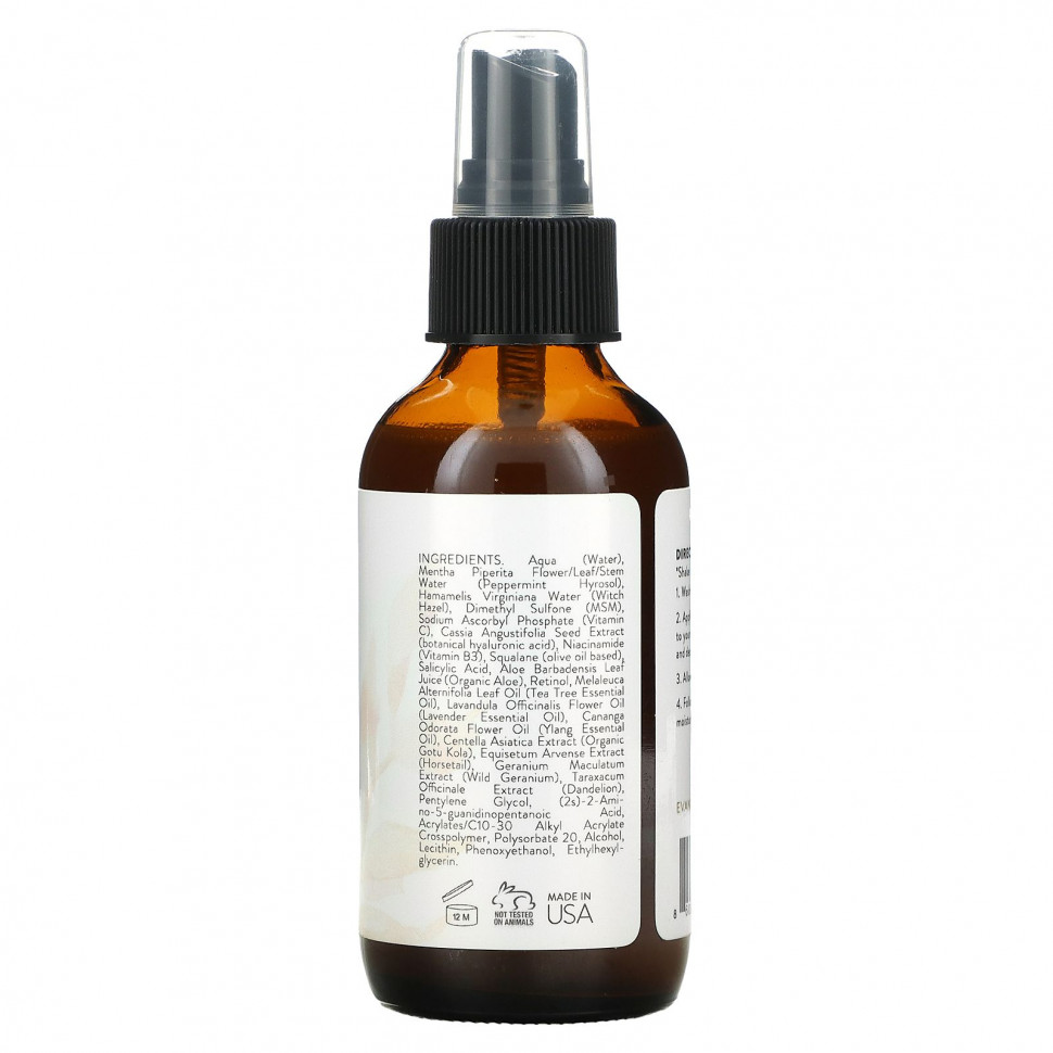 Eva Naturals, Очищающий тоник с витамином C +, 120 мл (4 унции)