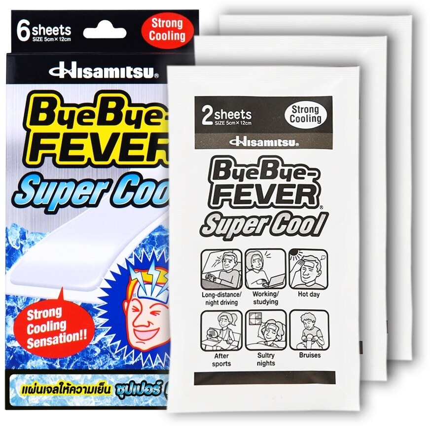 Bye Bye Fever Supercool 6Pcs