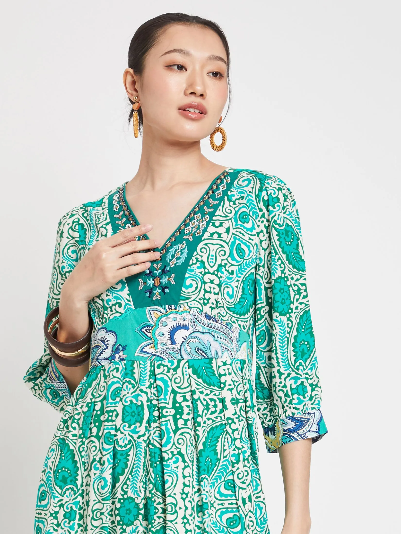 JOURNAL Women Dress Long Sleeves Viscose Woven