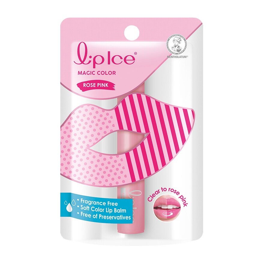 Lipice Magic Color Rose Pink Fragrance Free 2 G.