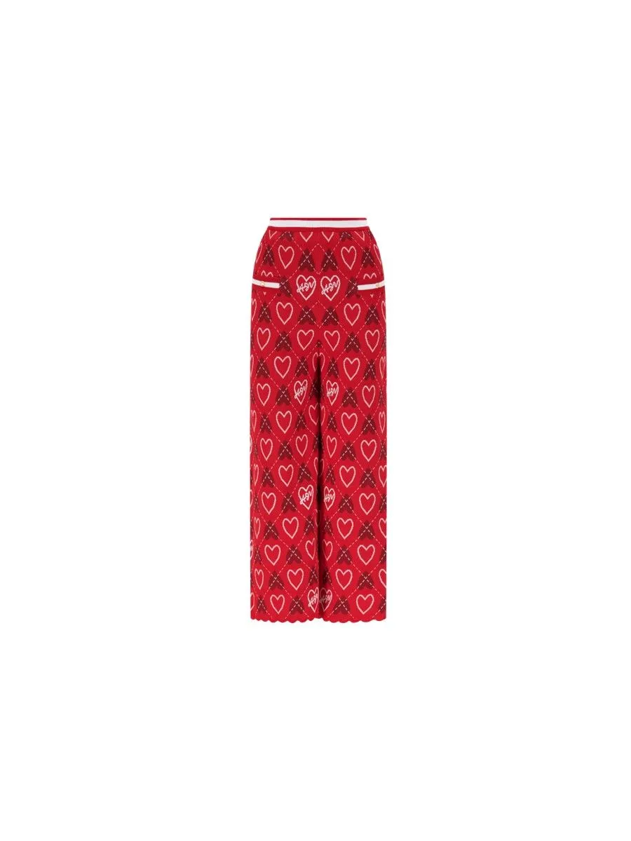 ASV (RS24) Asv Sweetheart Women Knitted Pants Red