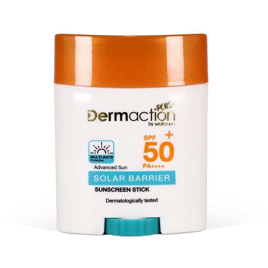 Dermaction Plus by Watsons Advanced Sun Solar Barrier Sunscreen Stick SPF50+ PA++++ 2