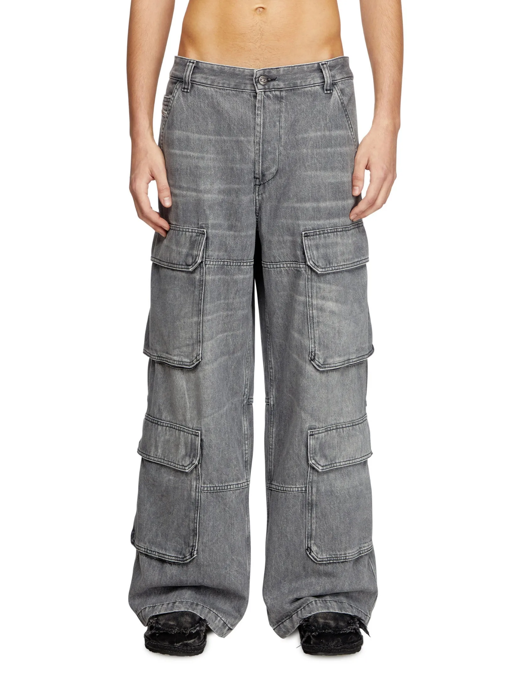 DIESEL Men Jeans Pants JEANS Black