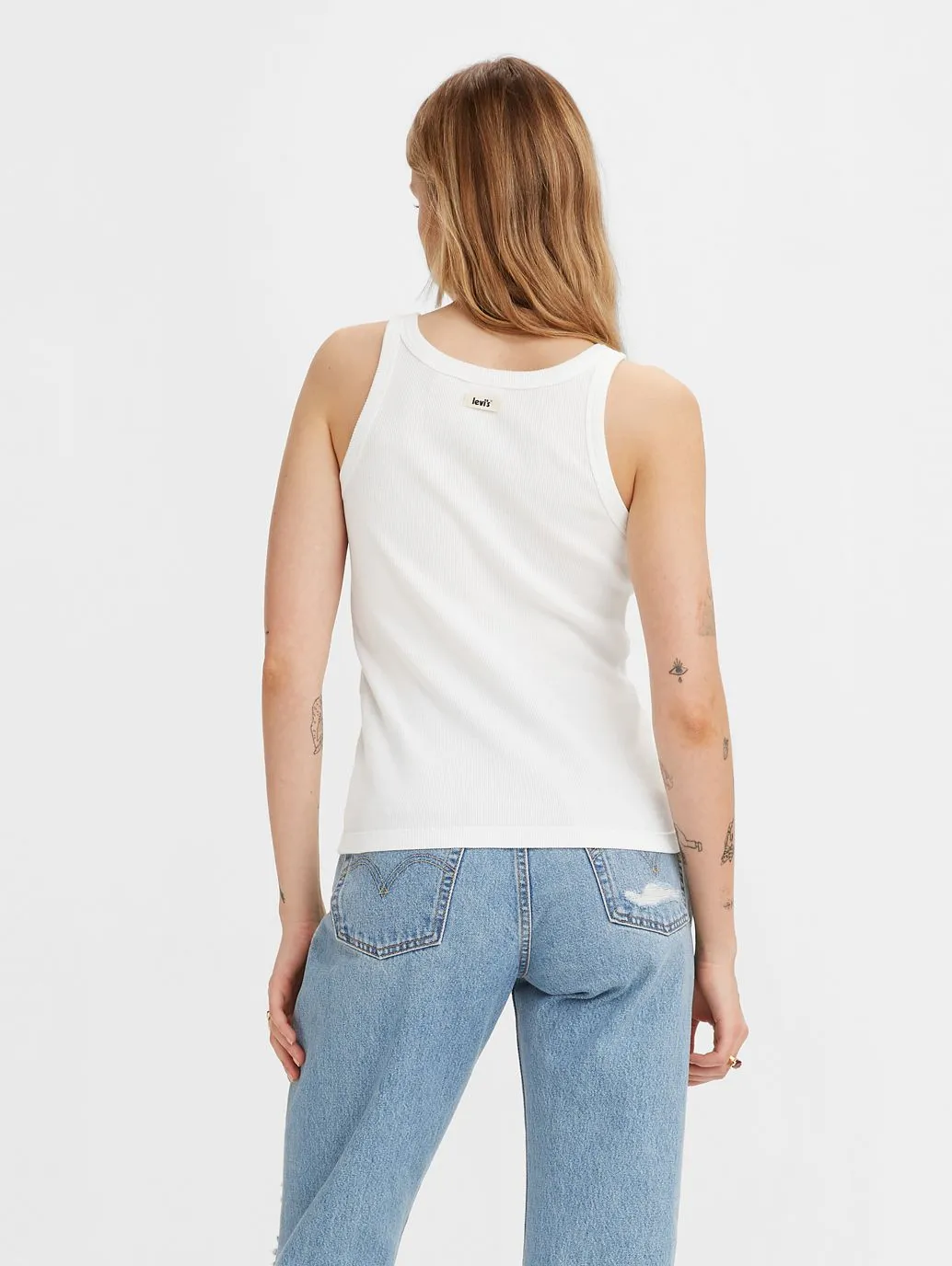 LEVI'S Women's Racer Tank A3381-0000 White +