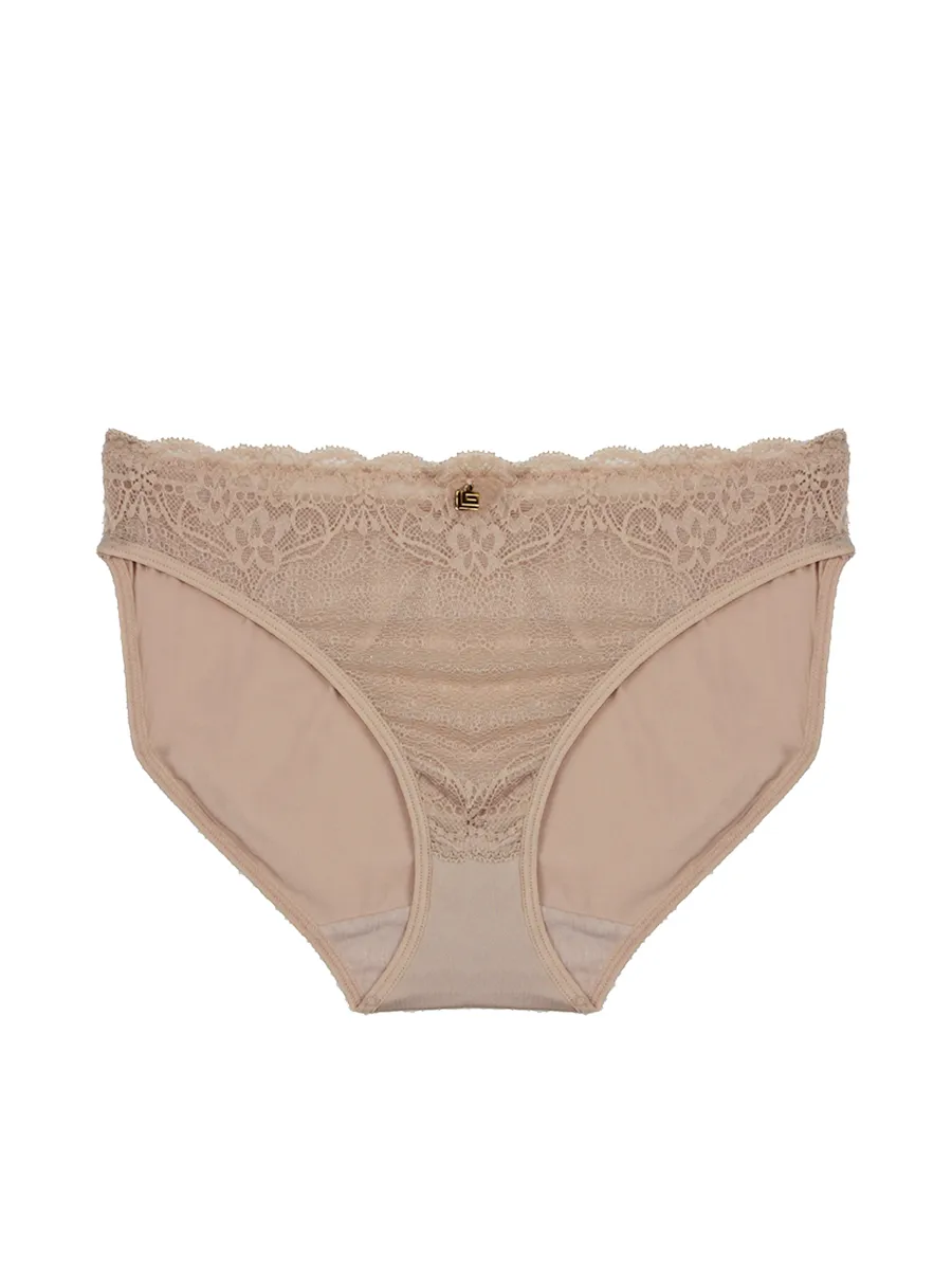 GUY LAROCHE Panty Half Lace Tactel GU3M83 Sienna Size LL