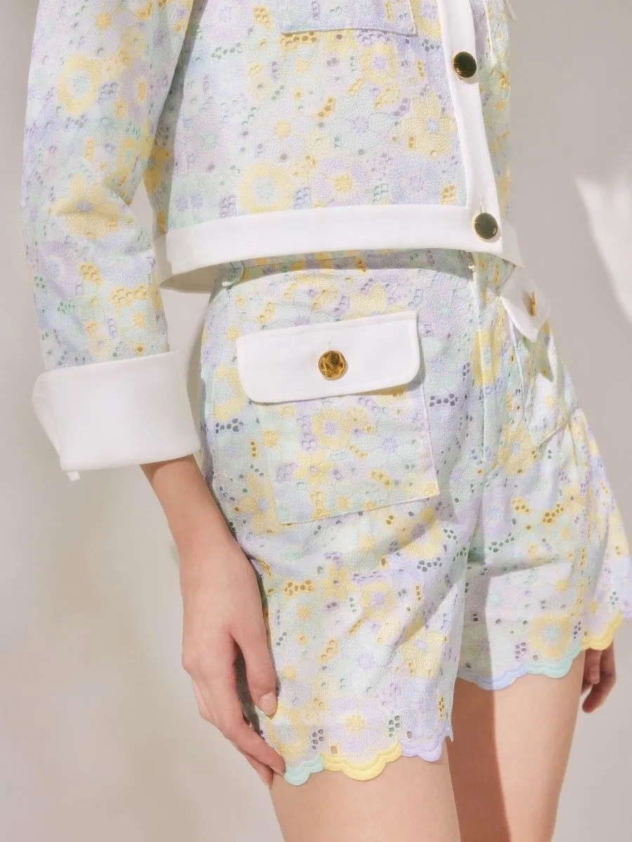 ASV (RS24) Sabrina Floral Women Shorts Yellow