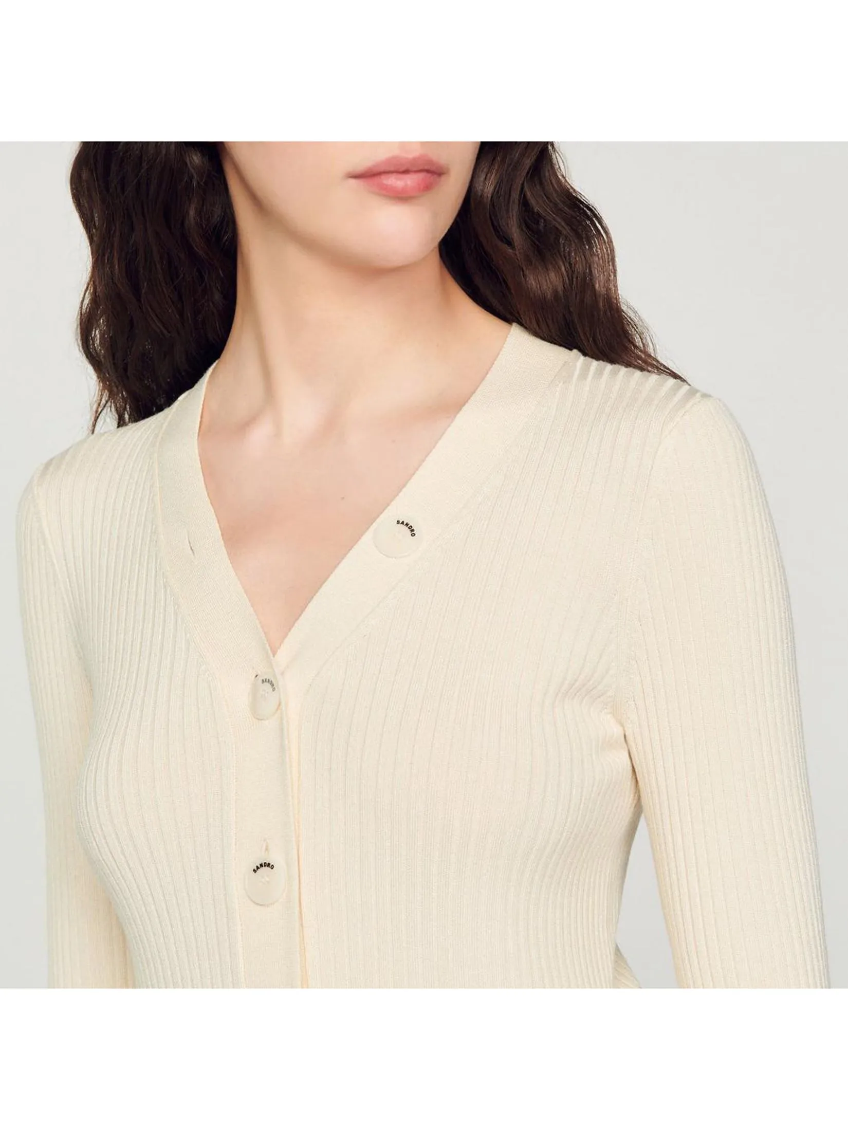 SANDRO Knitted Cardigan