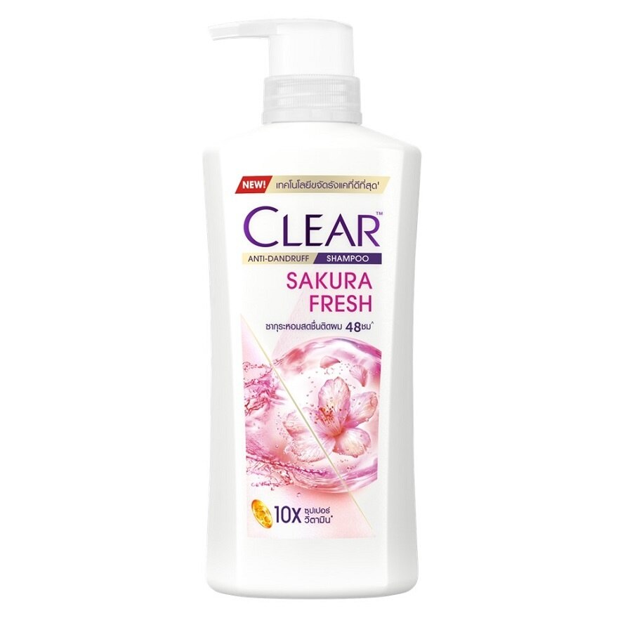 Clear Shampoo Anti-Dandruff Sakura Fresh 350 Ml.