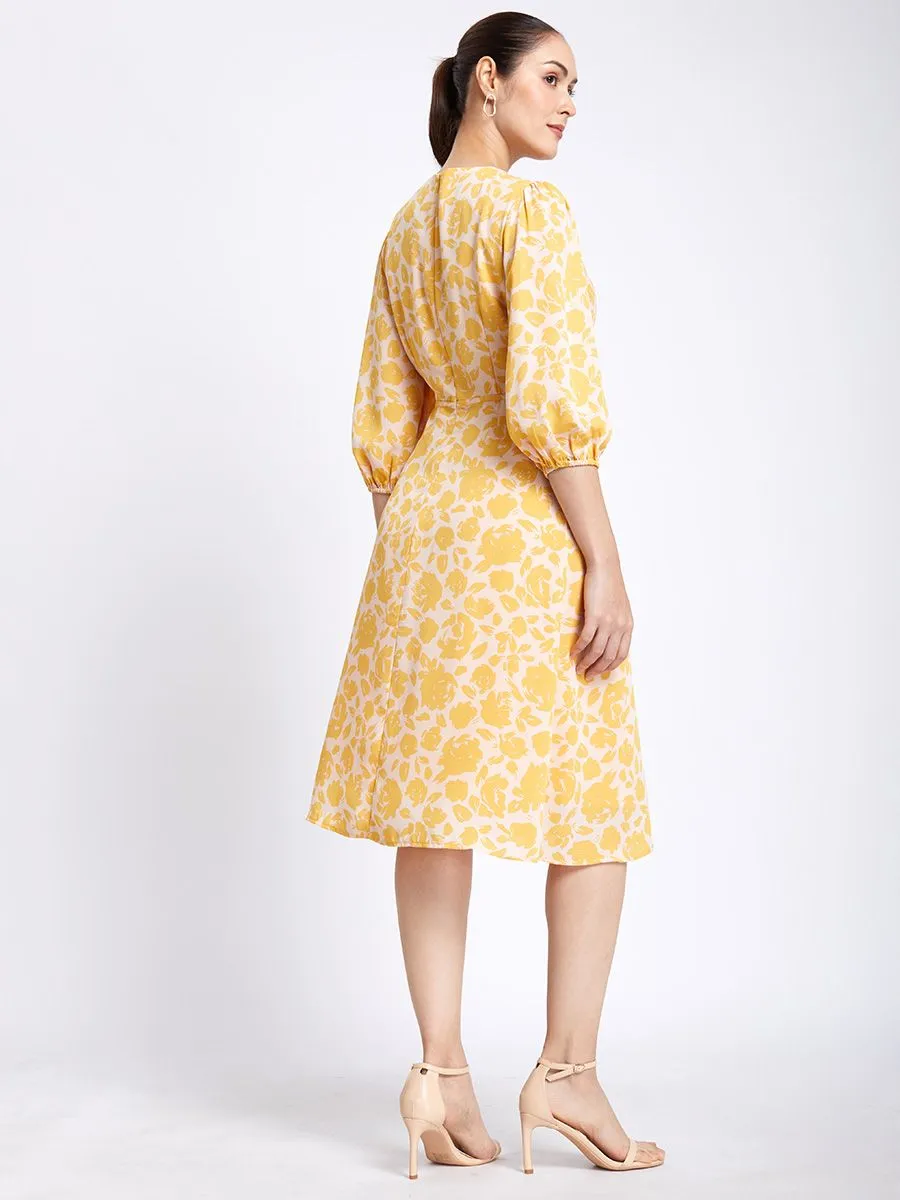 EXPRESSIONS Women Dress Long Sleeves Printed