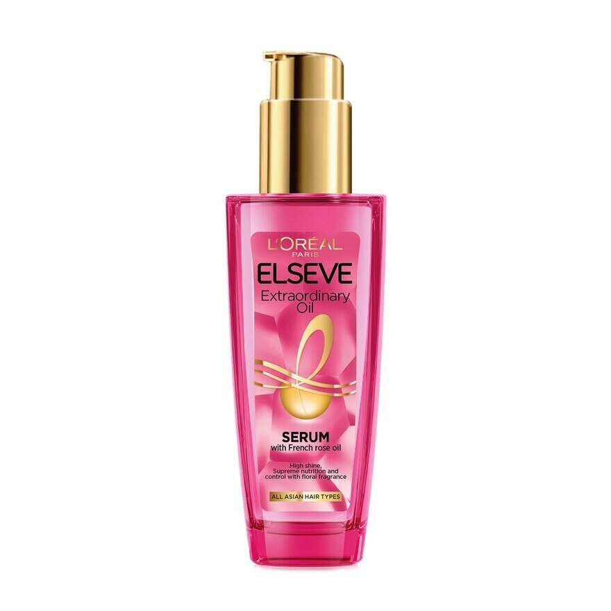 L'Oreal Paris Elseve Extraordinary Oil Serum With French Rose Oil 100 Ml.