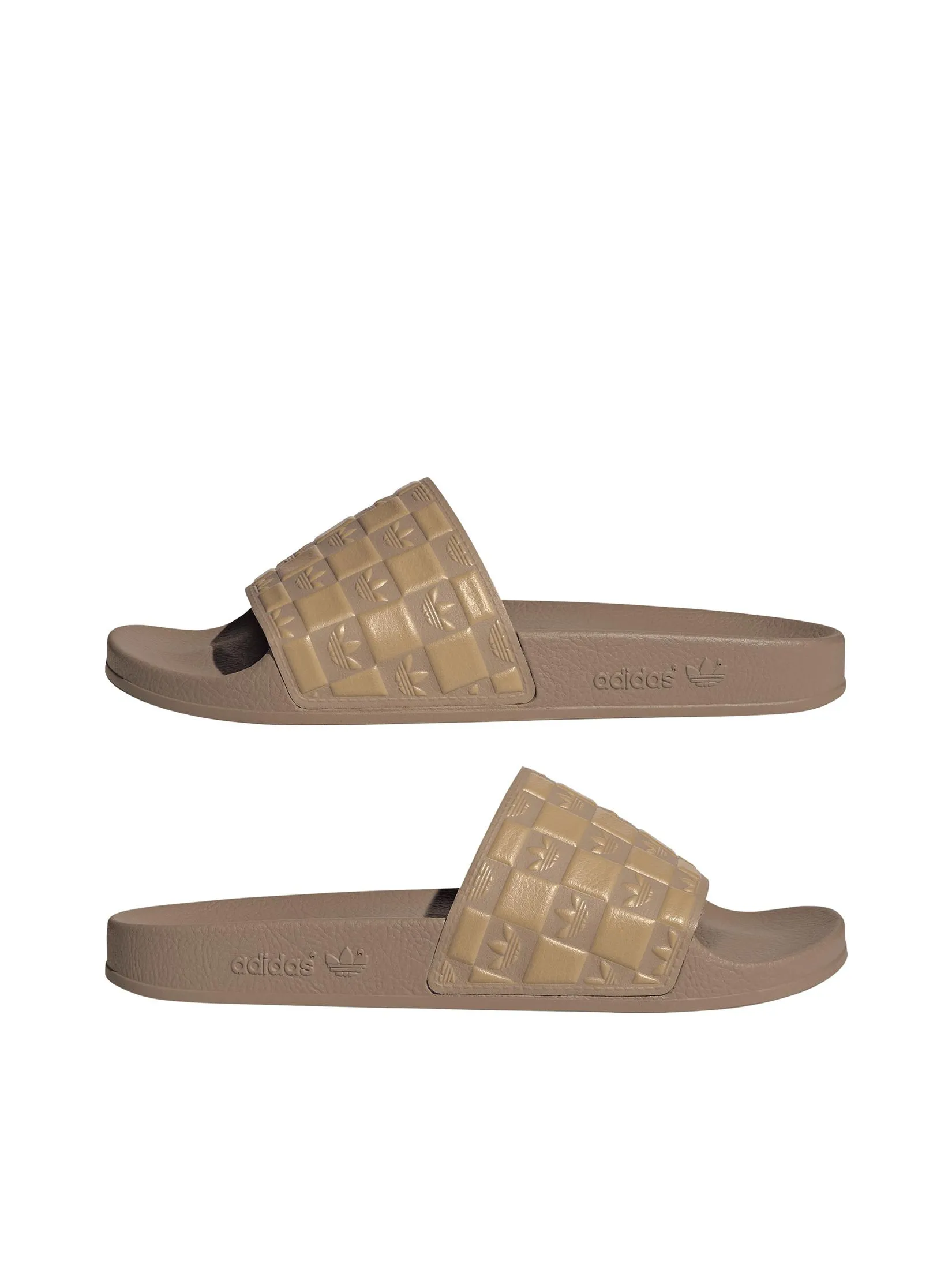 ADIDAS Men Slides Adilette JR3622 Beige / Cardboard / Golden Beige