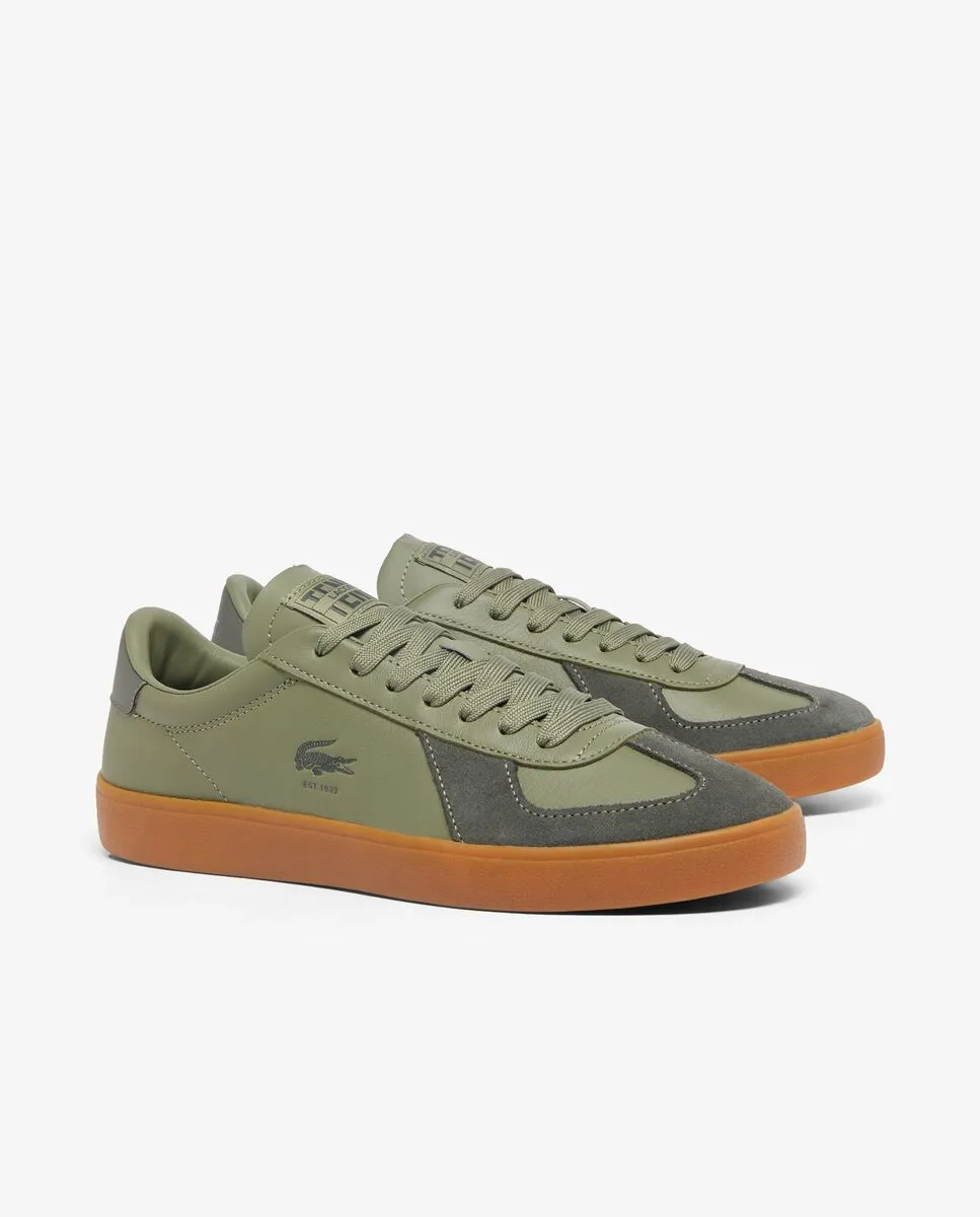 LACOSTE Men’s Baseshot Pro Leather Sneakers Green