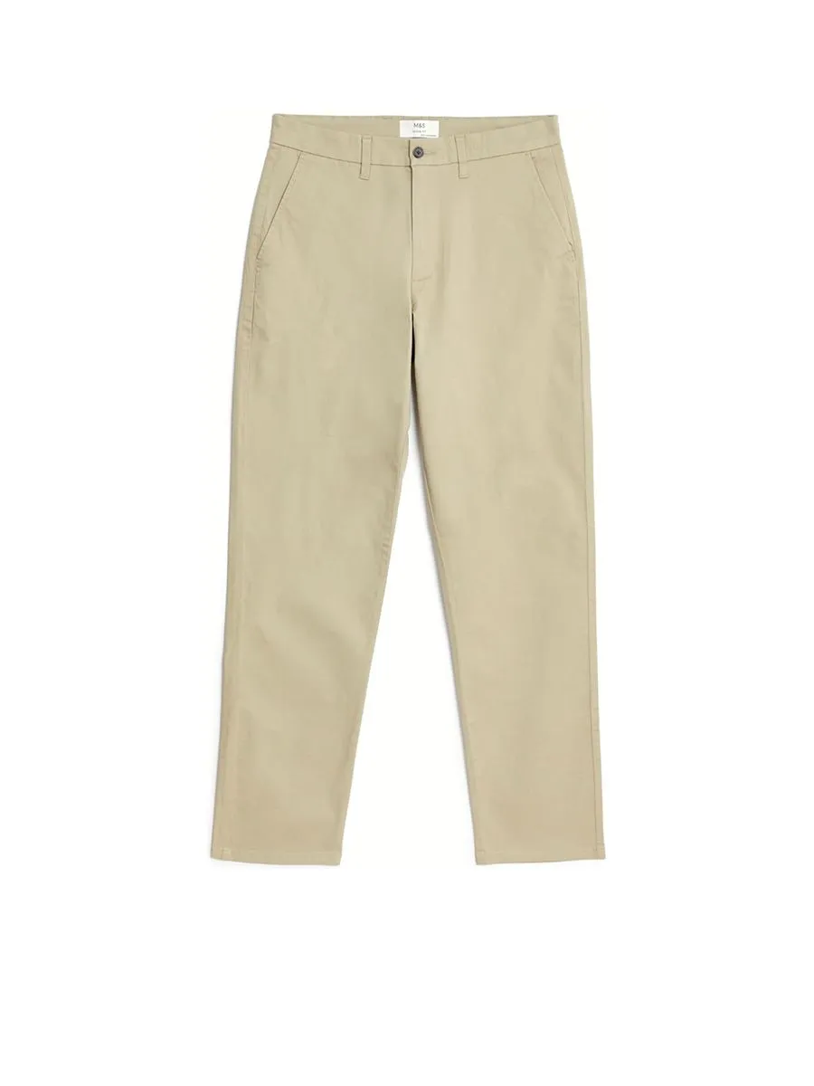 MARKS & SPENCER Men Chinos Loose Fit Stretch SP_Sandstone