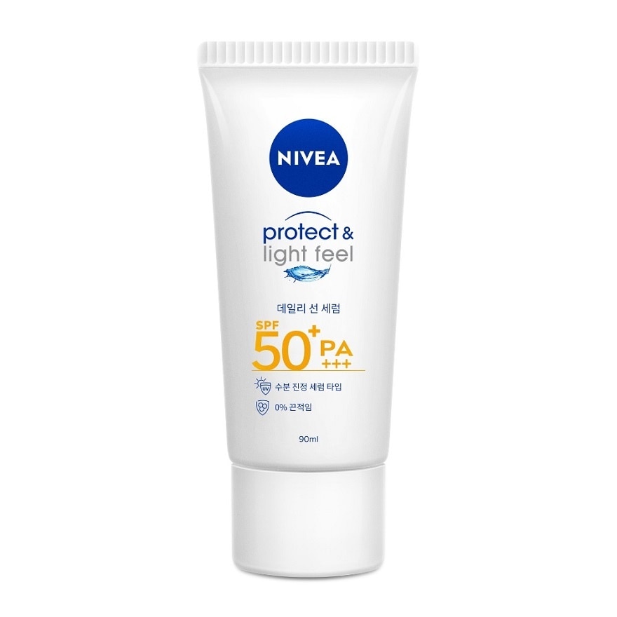 Nivea Sun Sensitive Protect  Light Feel SPF50+ PA+++ 90 Ml. - White