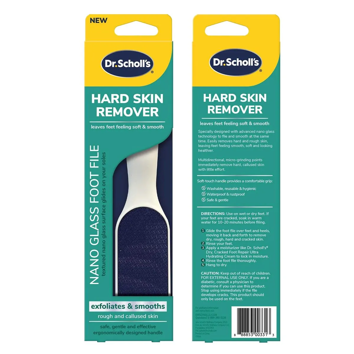 SCHOLL Dr. Scholl’s Hard Skin Remover Nano Glass Foot File