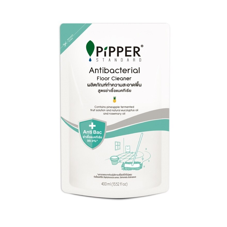 Pipper Standard Antibacterial Floor Cleaner Refill 400 Ml. - White