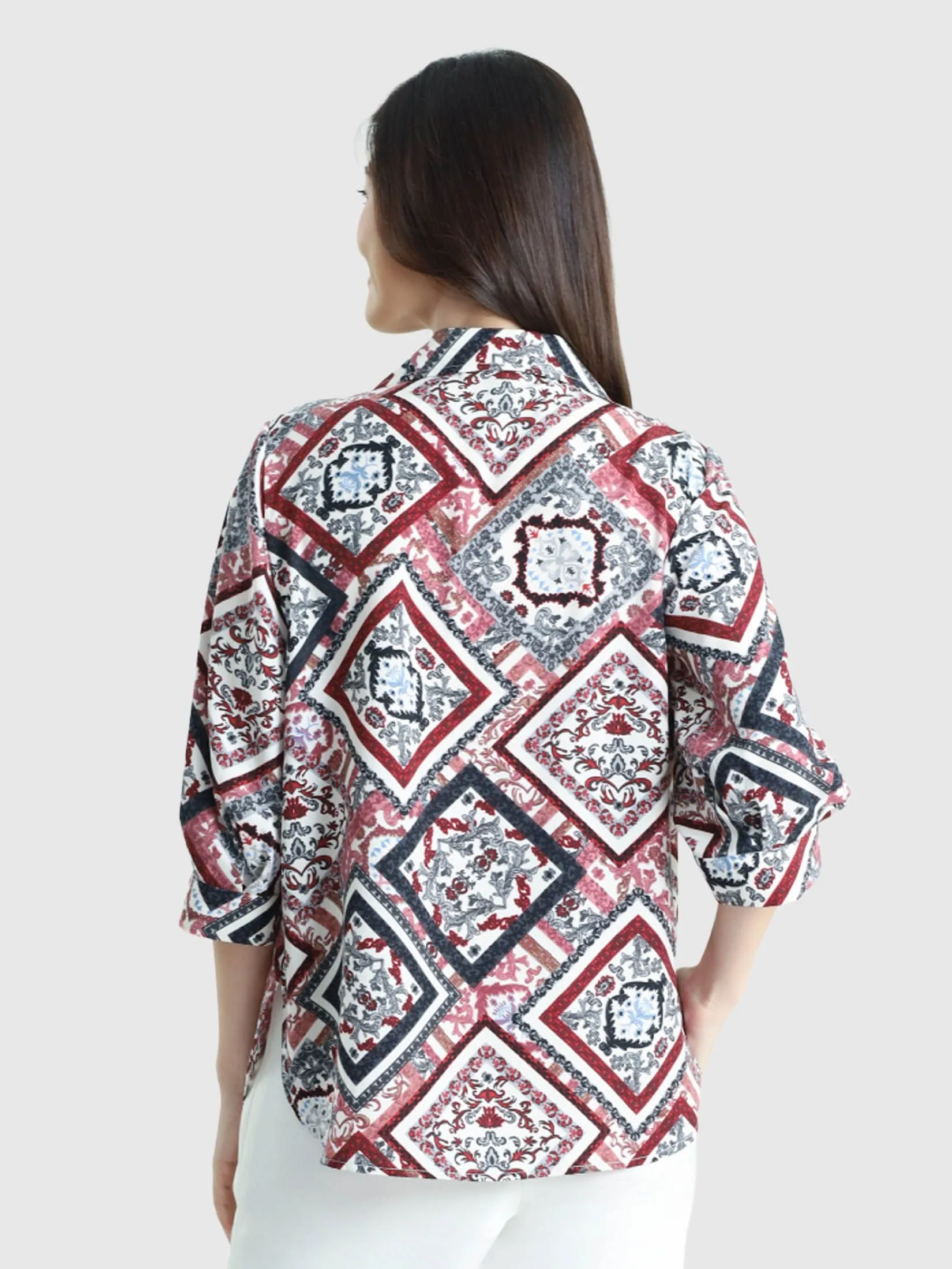 MIKIKO Women Shirt Como Chingira Red