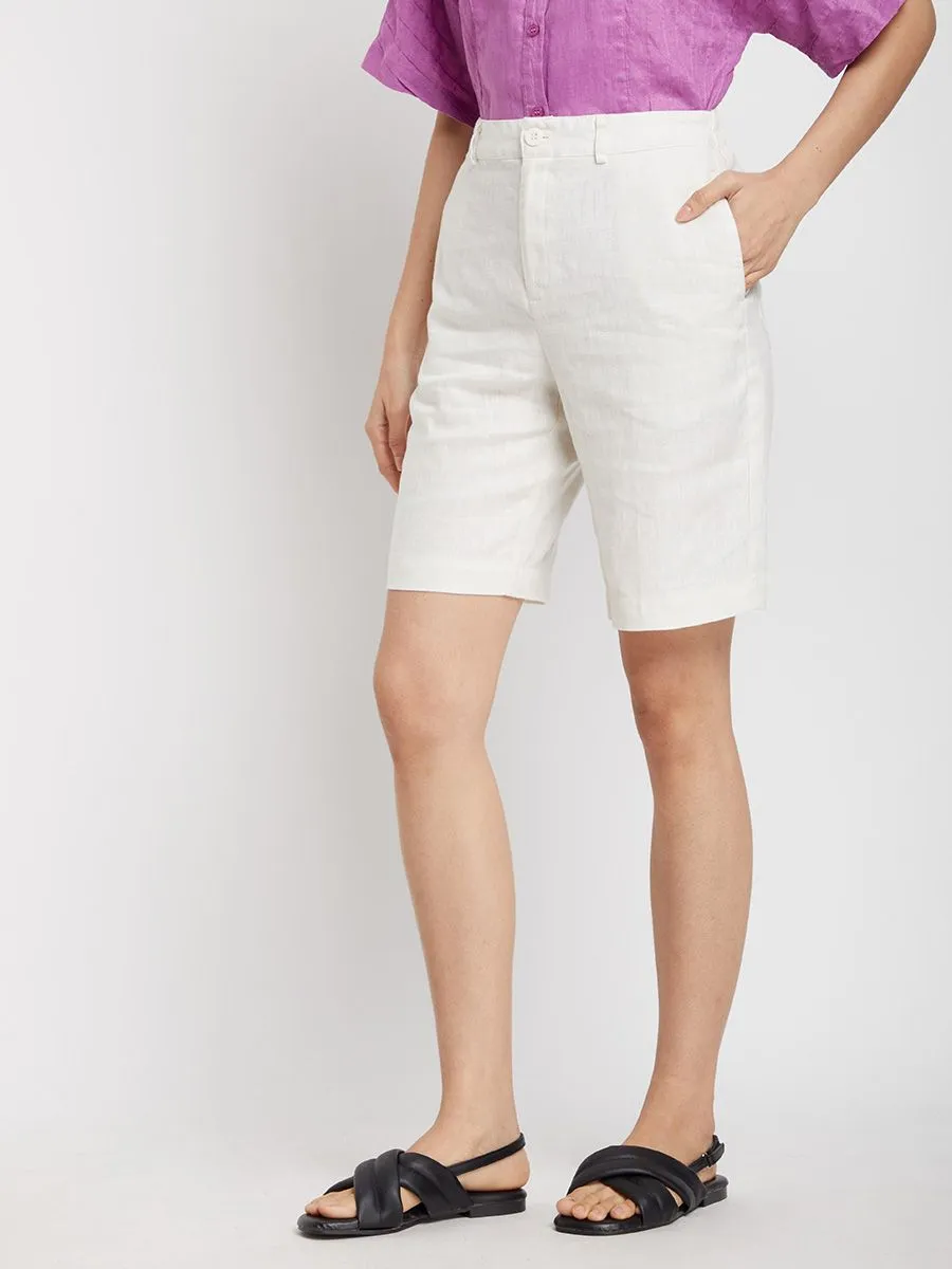 SIMPLICITY Women Short Pants Linen