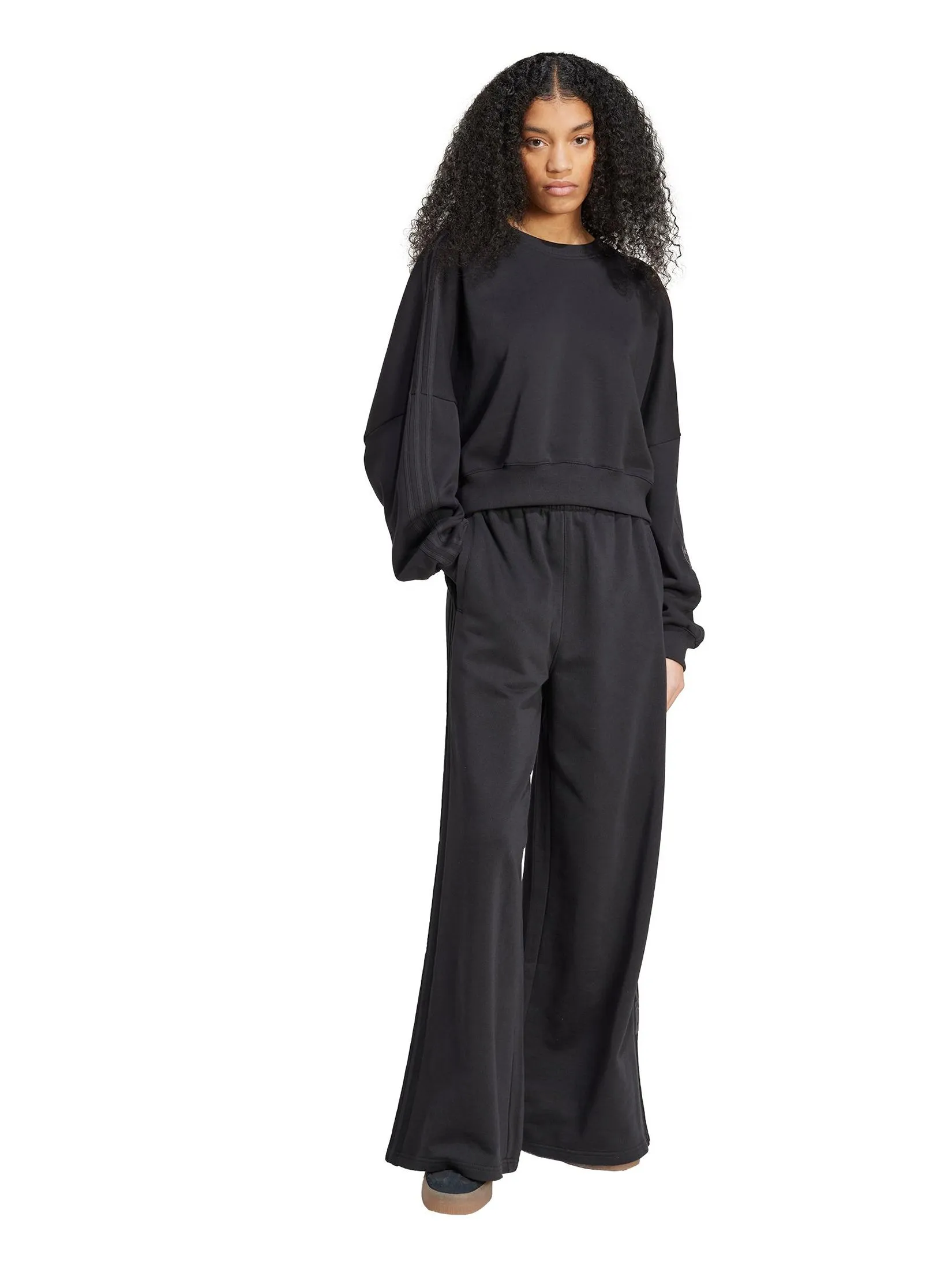 ADIDAS Women Joggers Adibreak Adicolor Wide Sweat JW7618 Black